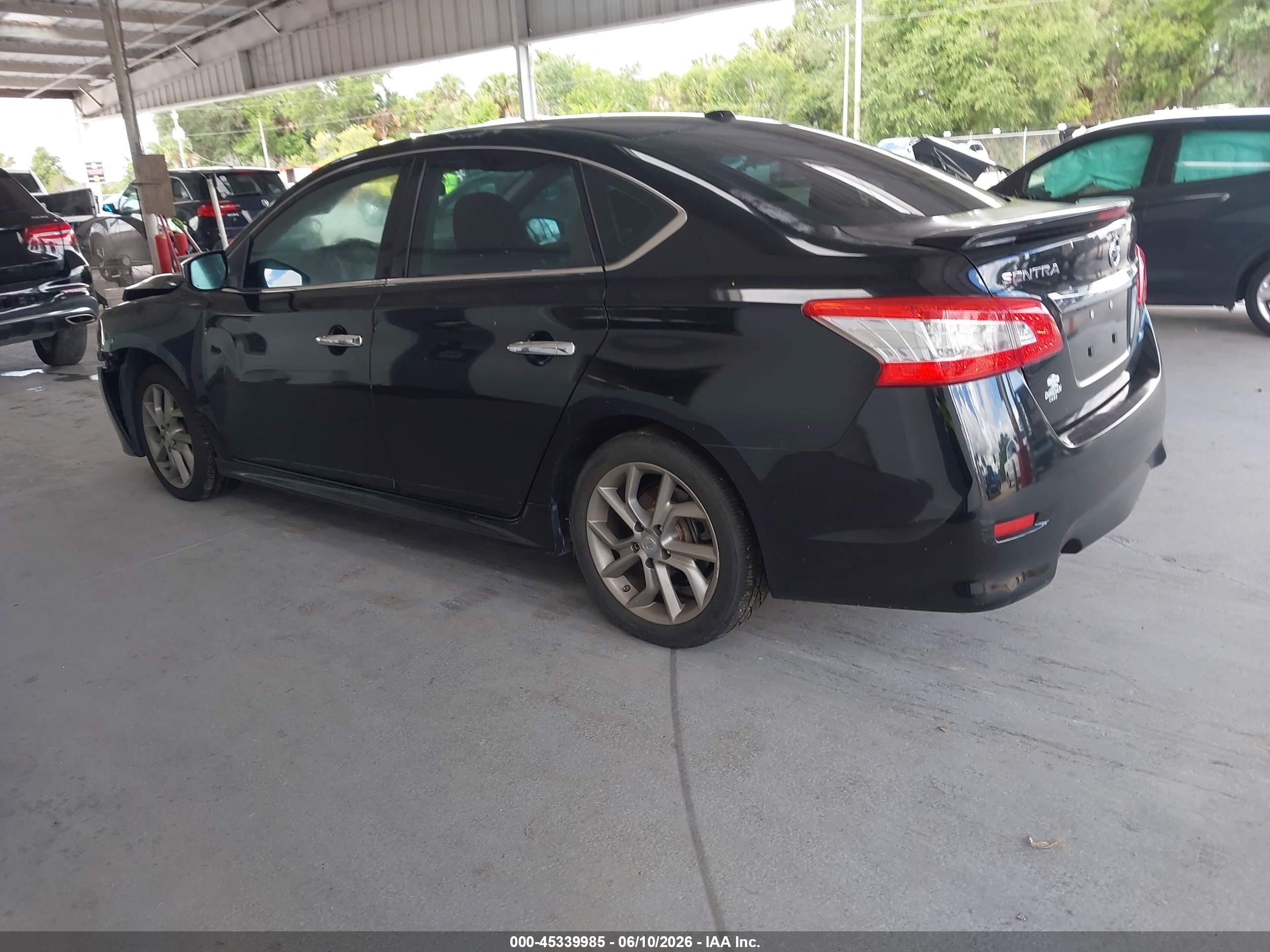 2014 Nissan Sentra Sr Black vin: 3N1AB7AP8EY340709