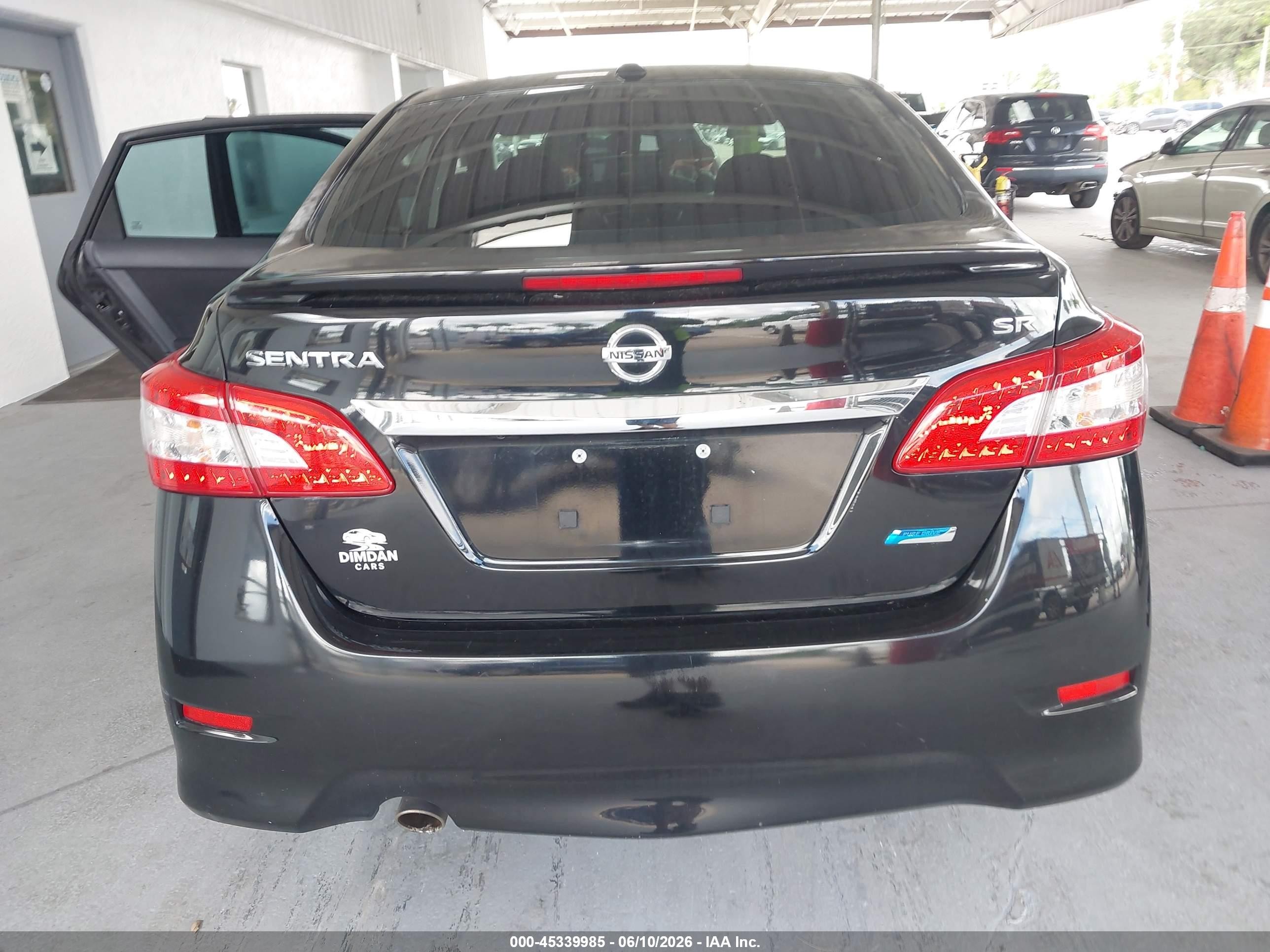 2014 Nissan Sentra Sr Black vin: 3N1AB7AP8EY340709