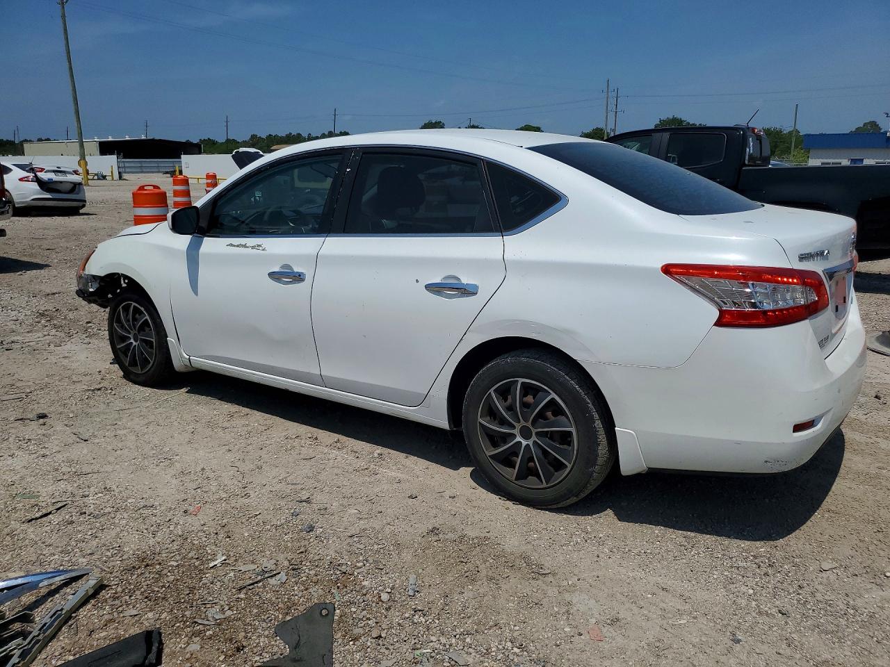 2014 Nissan Sentra S White vin: 3N1AB7AP8EY341536