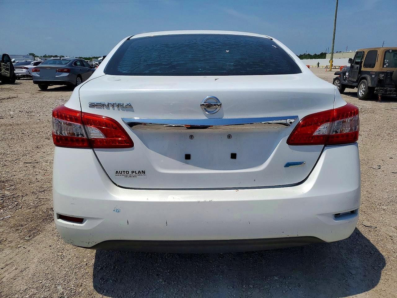 2014 Nissan Sentra S White vin: 3N1AB7AP8EY341536