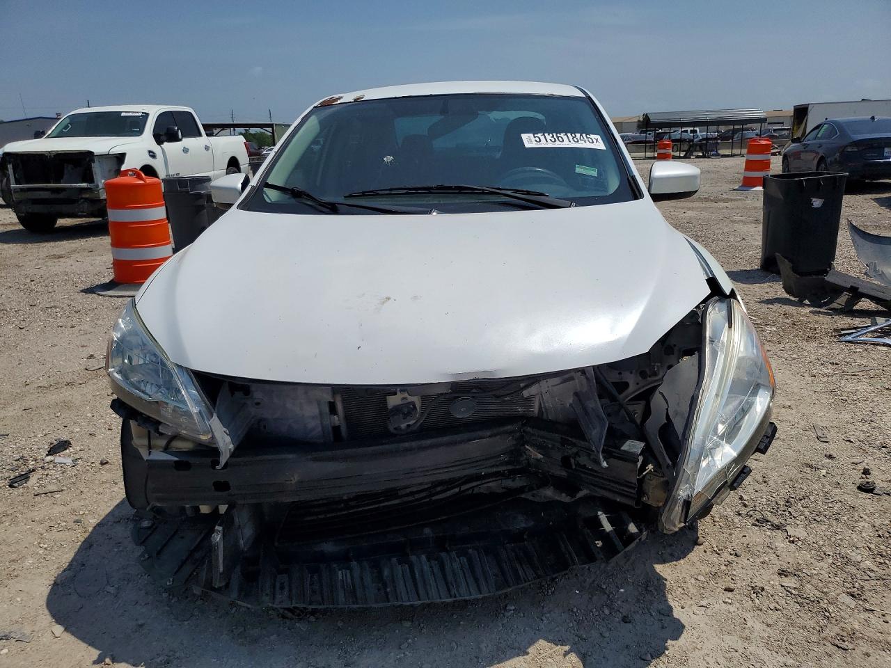 2014 Nissan Sentra S White vin: 3N1AB7AP8EY341536