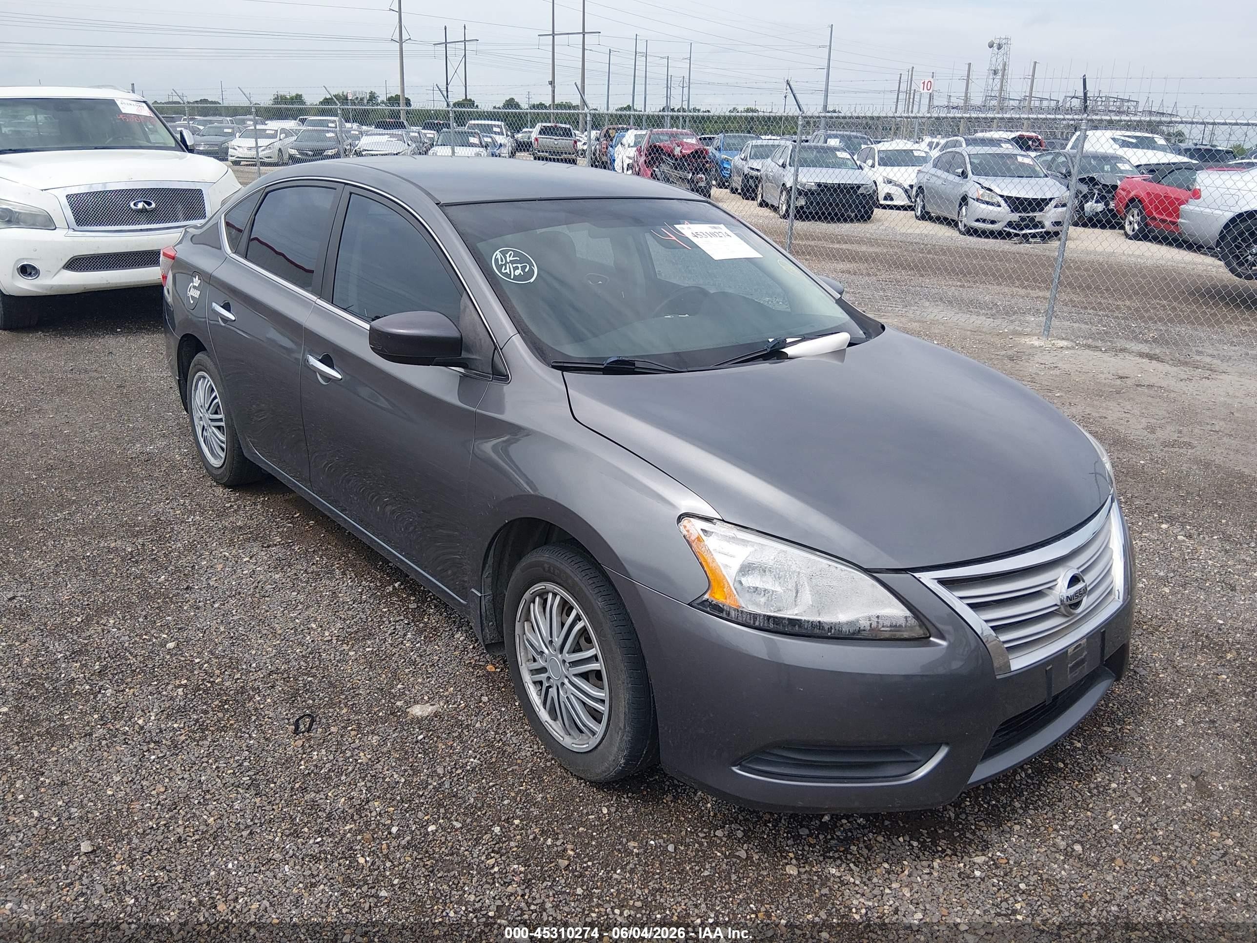 2015 Nissan Sentra Sv Gray vin: 3N1AB7AP8FL639549