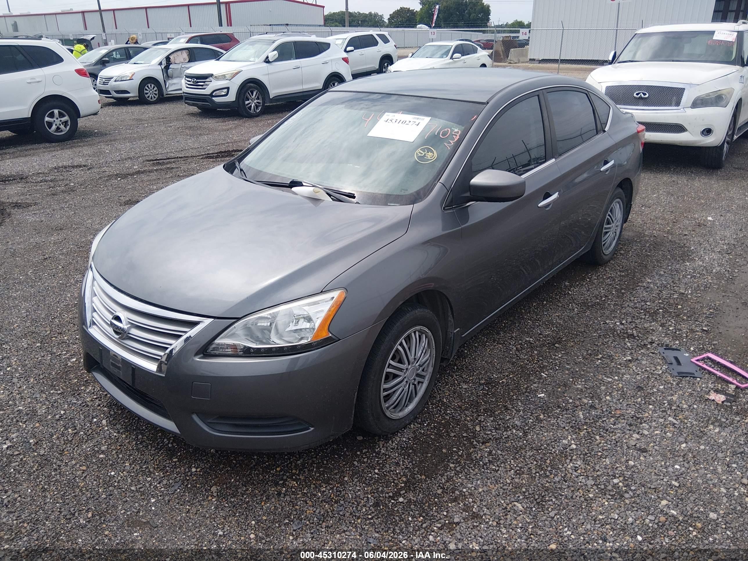 2015 Nissan Sentra Sv Gray vin: 3N1AB7AP8FL639549