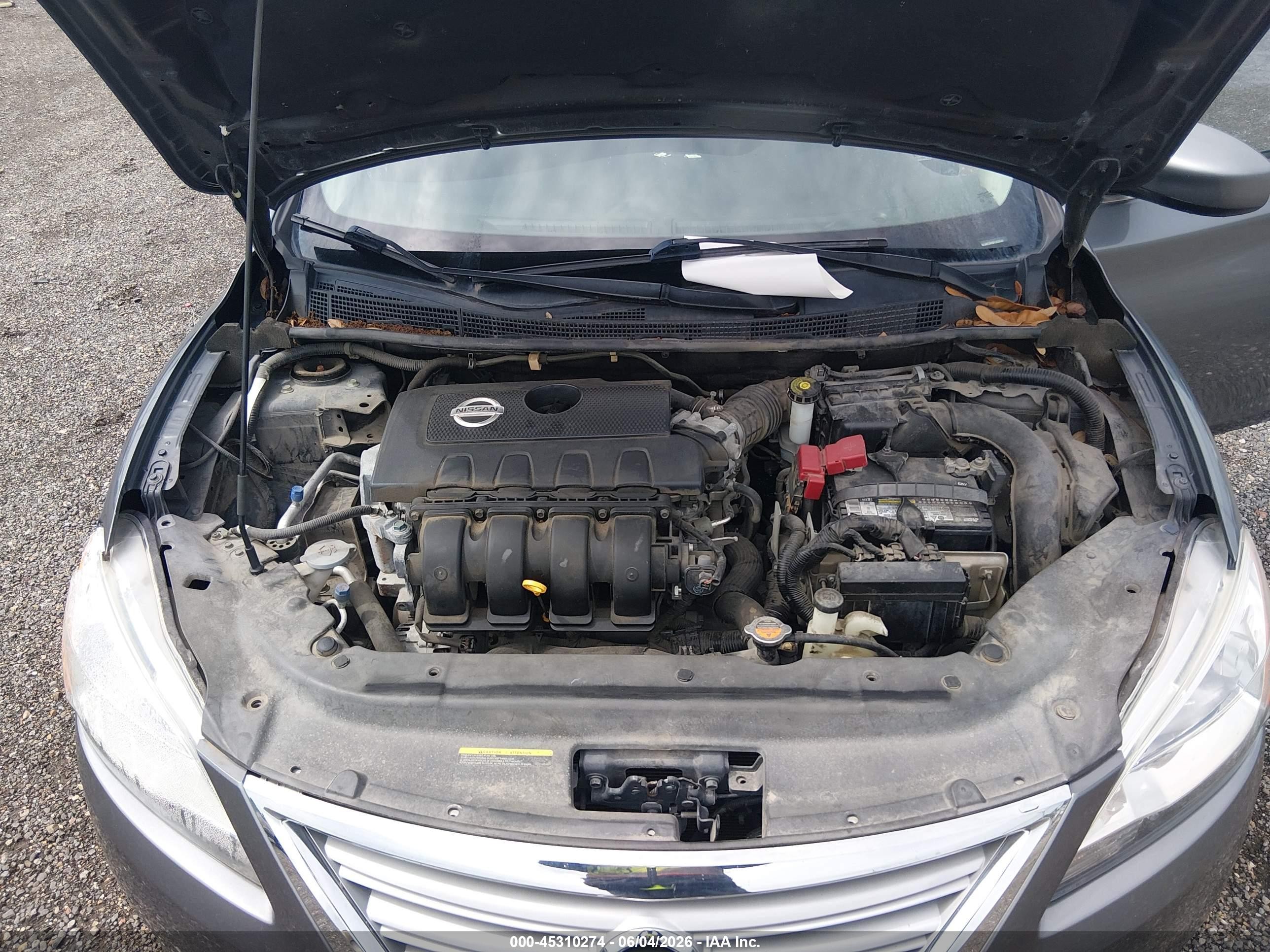 2015 Nissan Sentra Sv Gray vin: 3N1AB7AP8FL639549