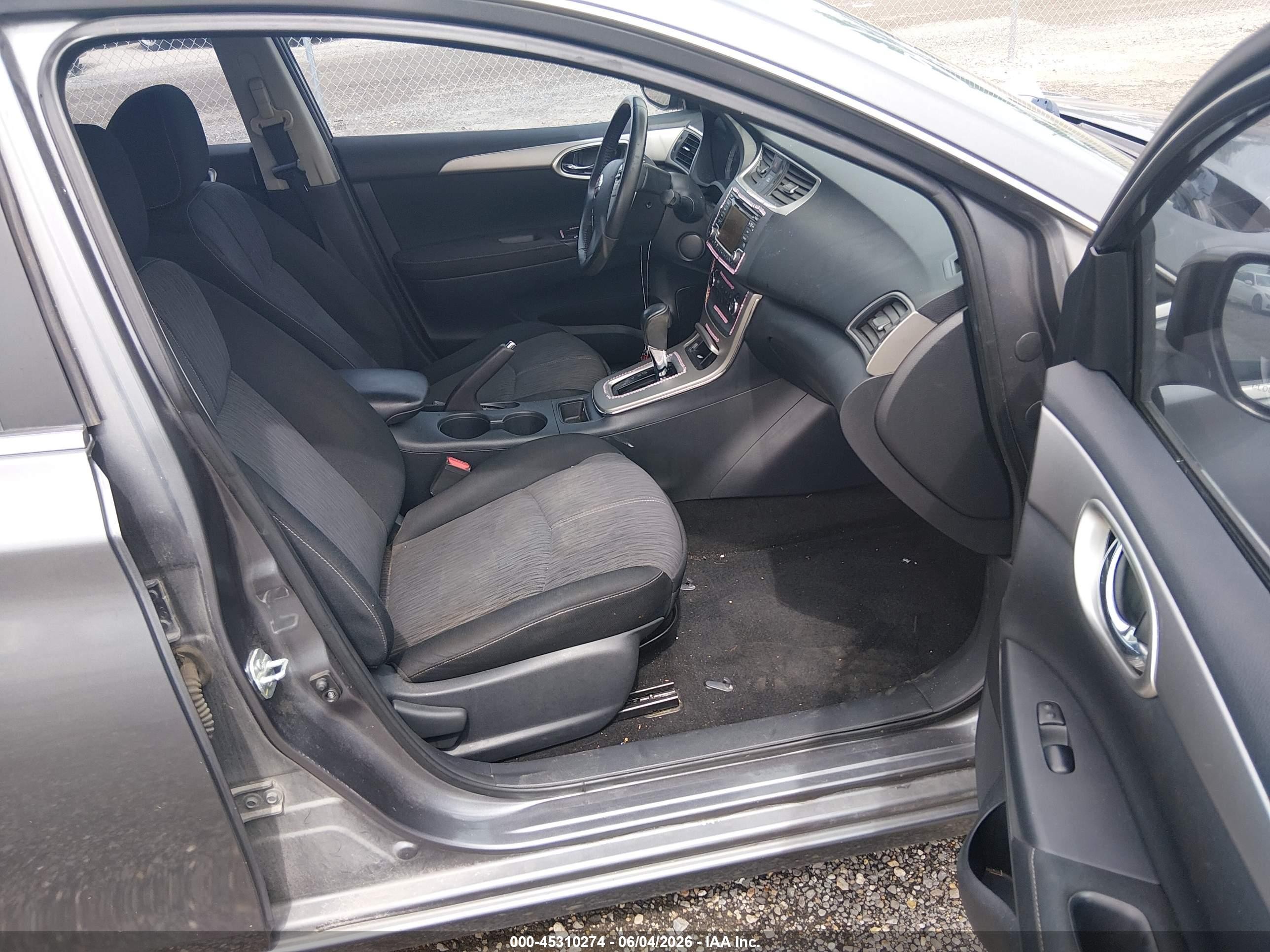 2015 Nissan Sentra Sv Gray vin: 3N1AB7AP8FL639549