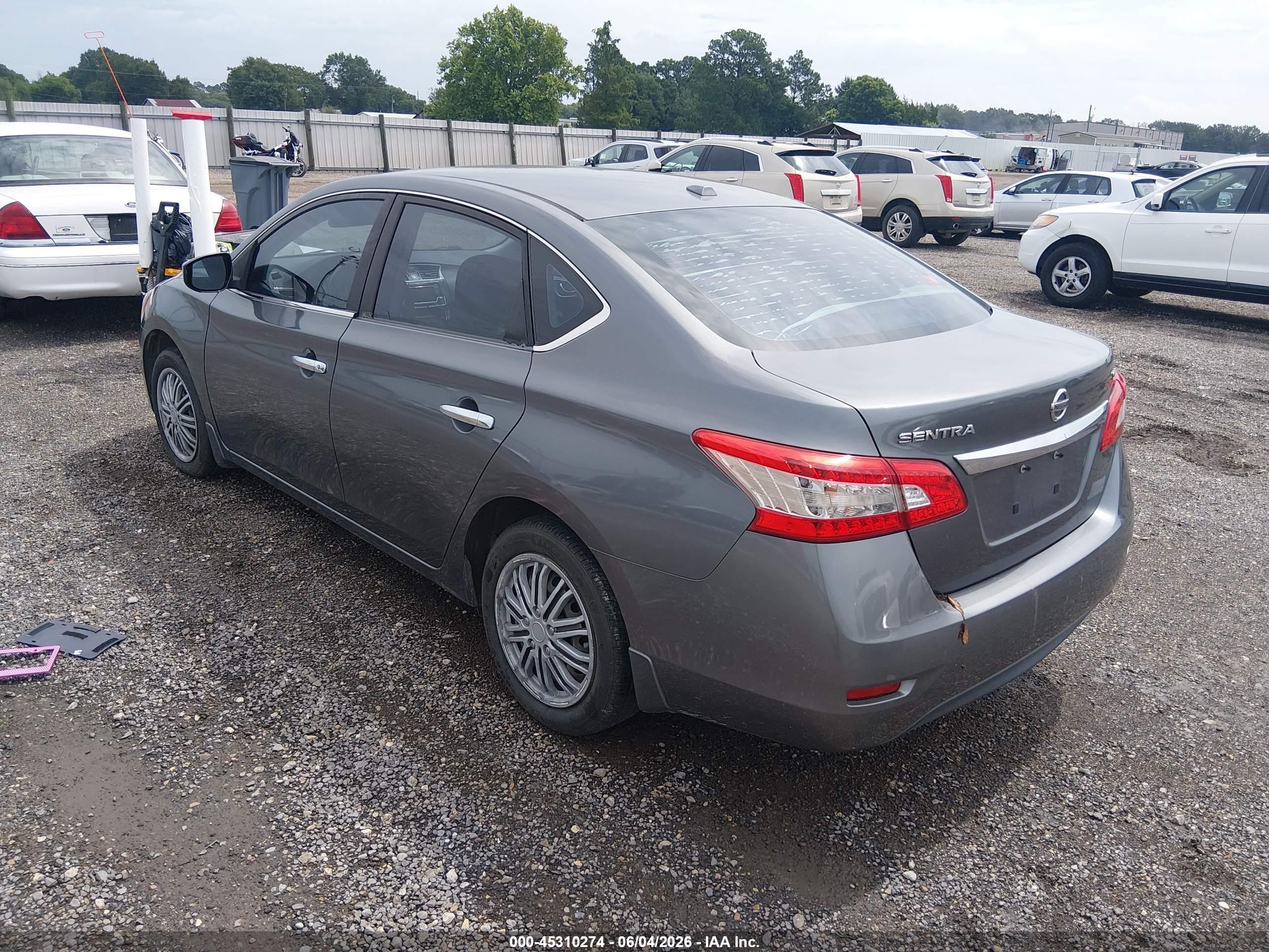 2015 Nissan Sentra Sv Gray vin: 3N1AB7AP8FL639549