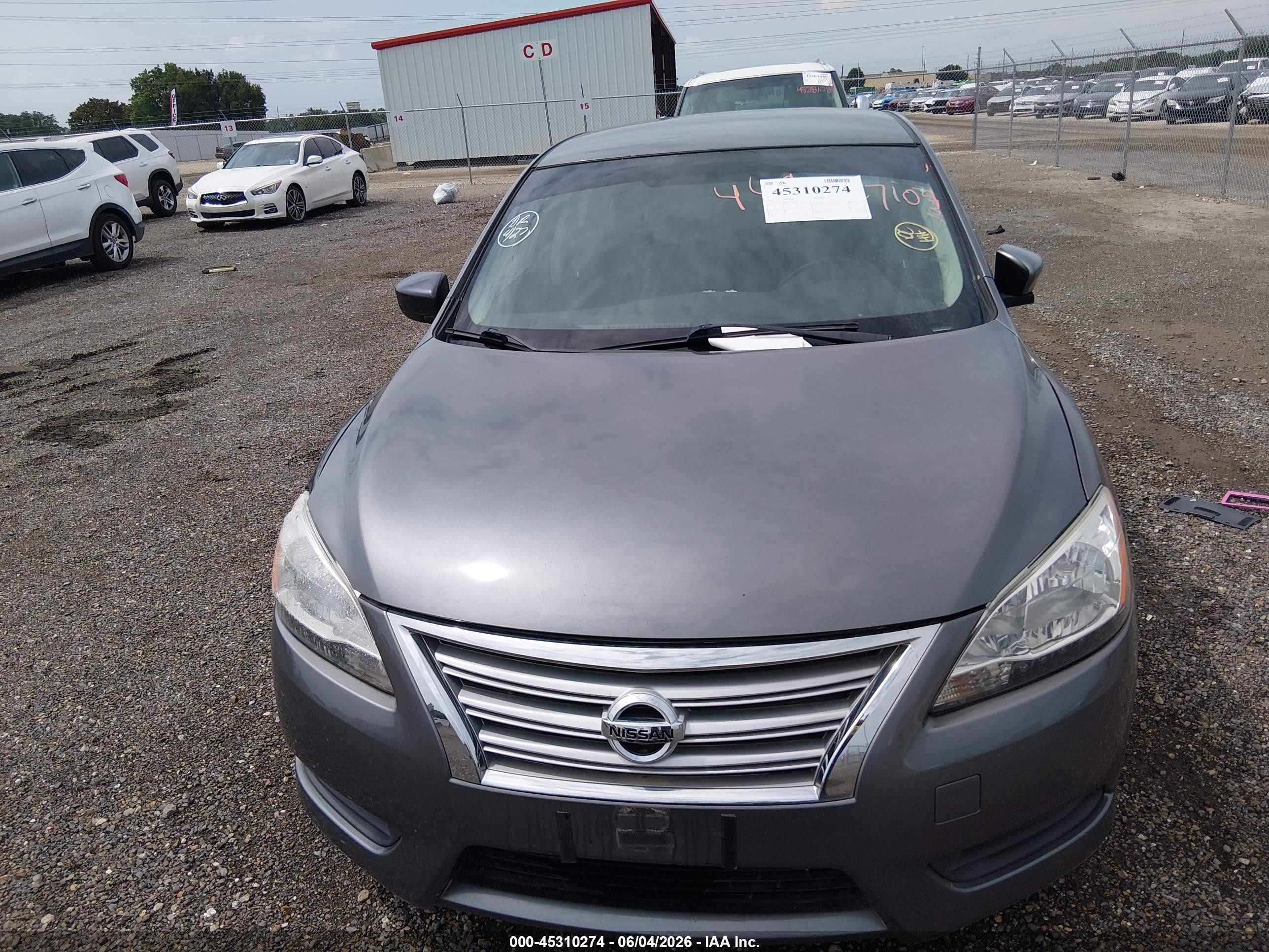 2015 Nissan Sentra Sv Gray vin: 3N1AB7AP8FL639549