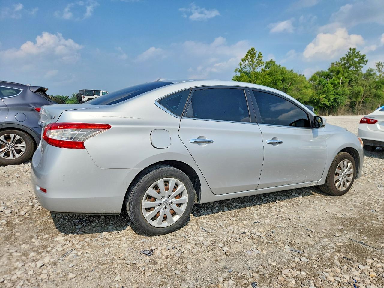 2015 Nissan Sentra Sv Silver vin: 3N1AB7AP8FL641611