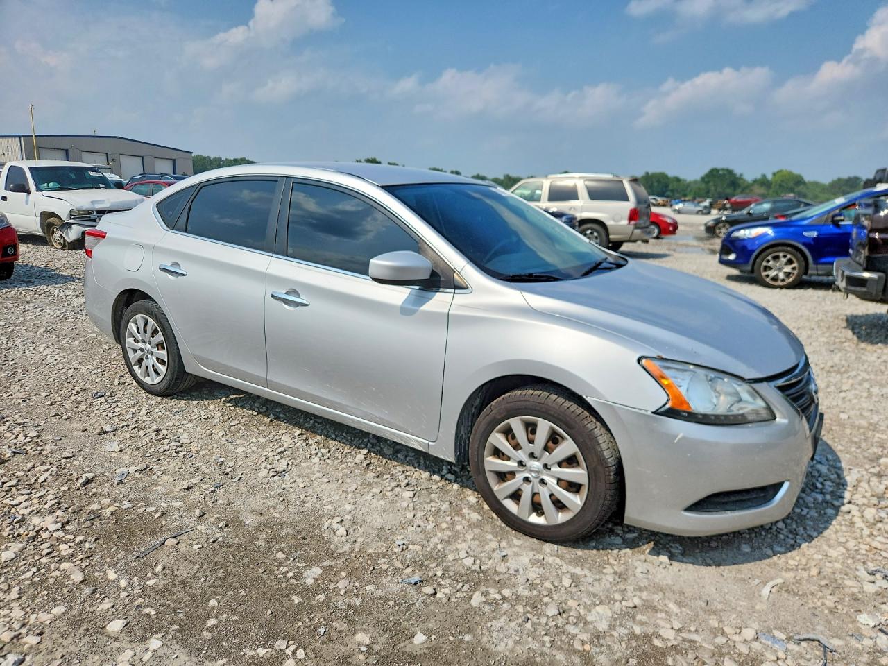 2015 Nissan Sentra Sv Silver vin: 3N1AB7AP8FL641611