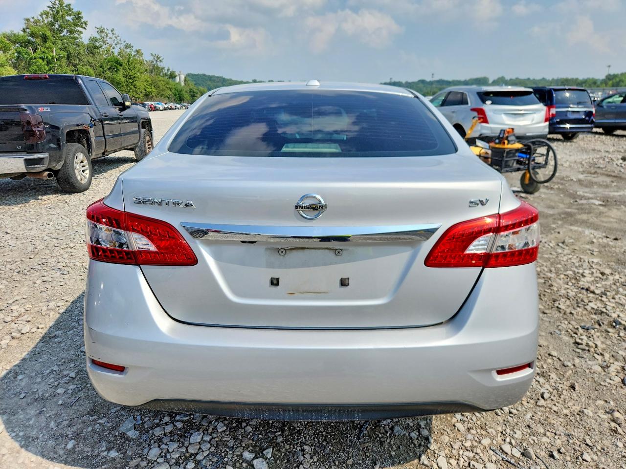 2015 Nissan Sentra Sv Silver vin: 3N1AB7AP8FL641611