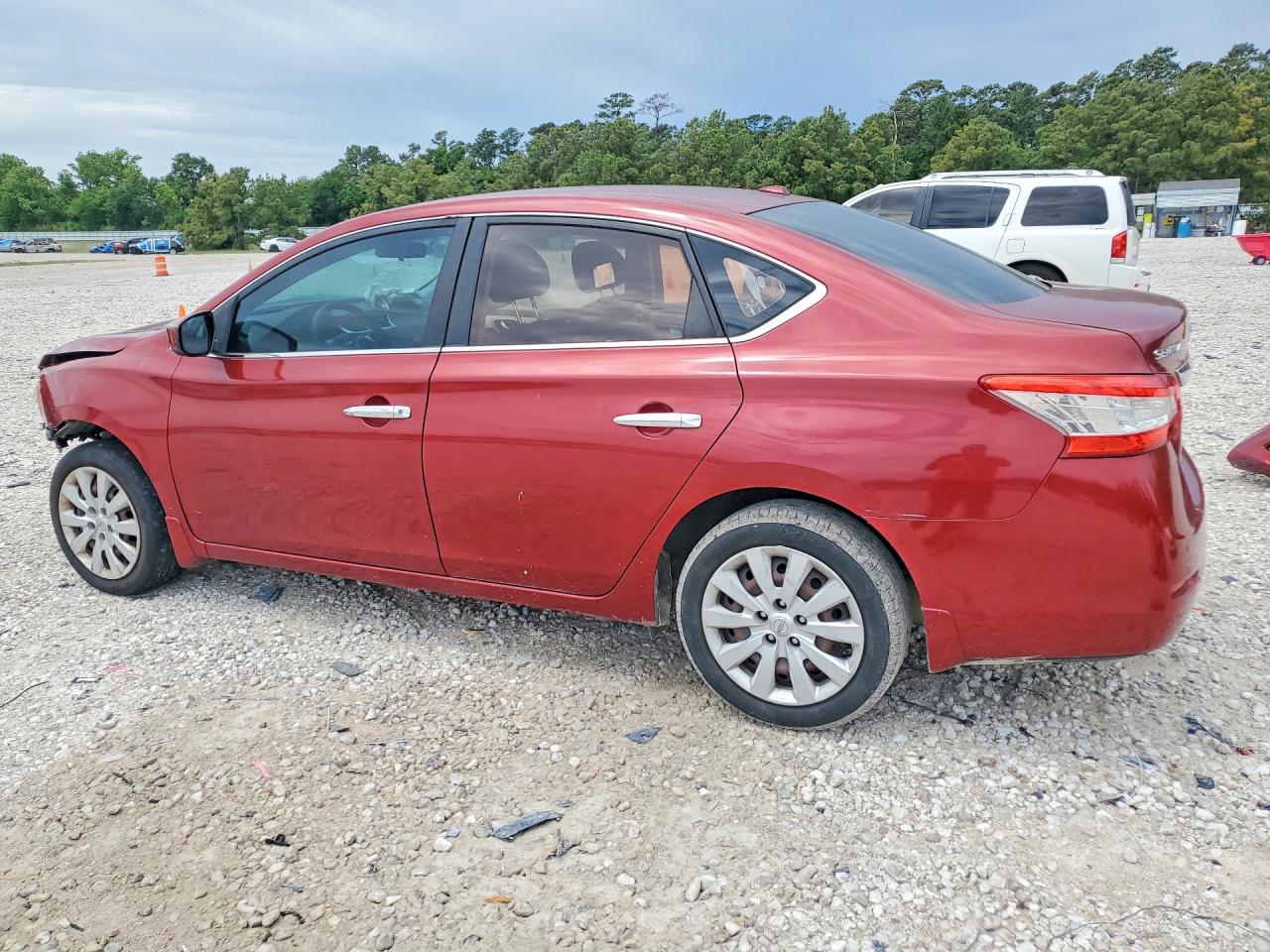 2015 Nissan Sentra Sv Red vin: 3N1AB7AP8FL642984