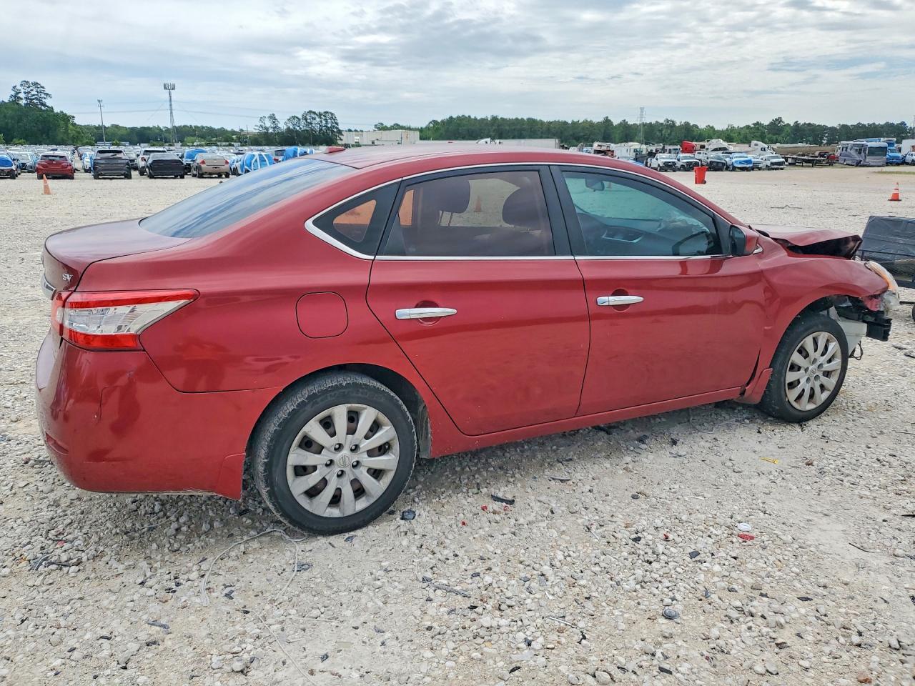 2015 Nissan Sentra Sv Red vin: 3N1AB7AP8FL642984