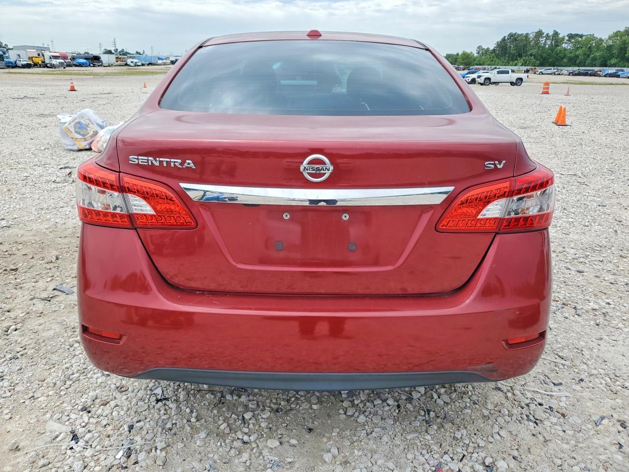 2015 Nissan Sentra Sv Red vin: 3N1AB7AP8FL642984