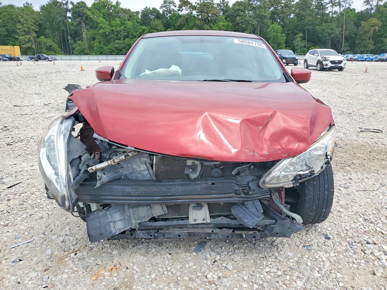 2015 Nissan Sentra Sv Red vin: 3N1AB7AP8FL642984