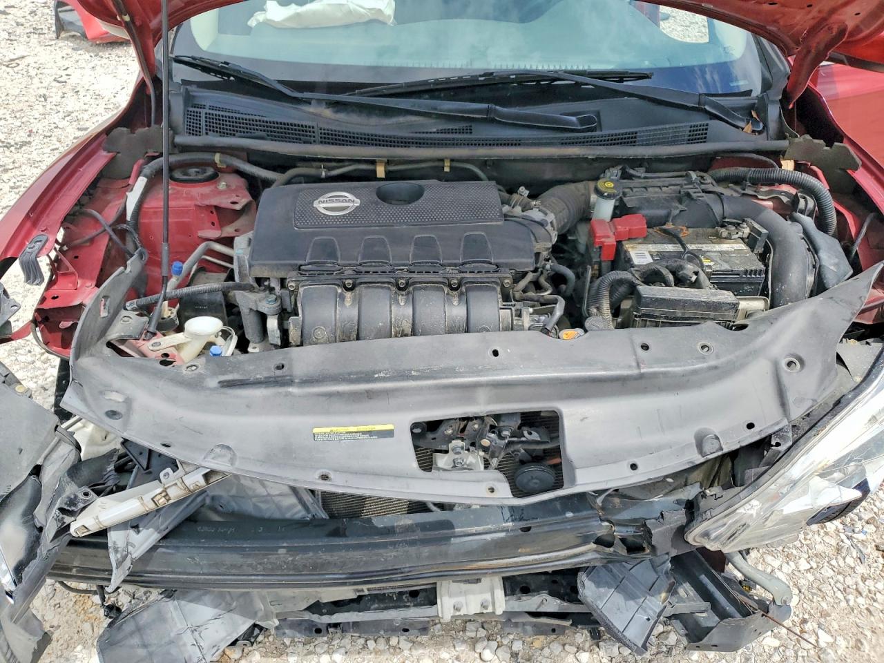 2015 Nissan Sentra Sv Red vin: 3N1AB7AP8FL642984