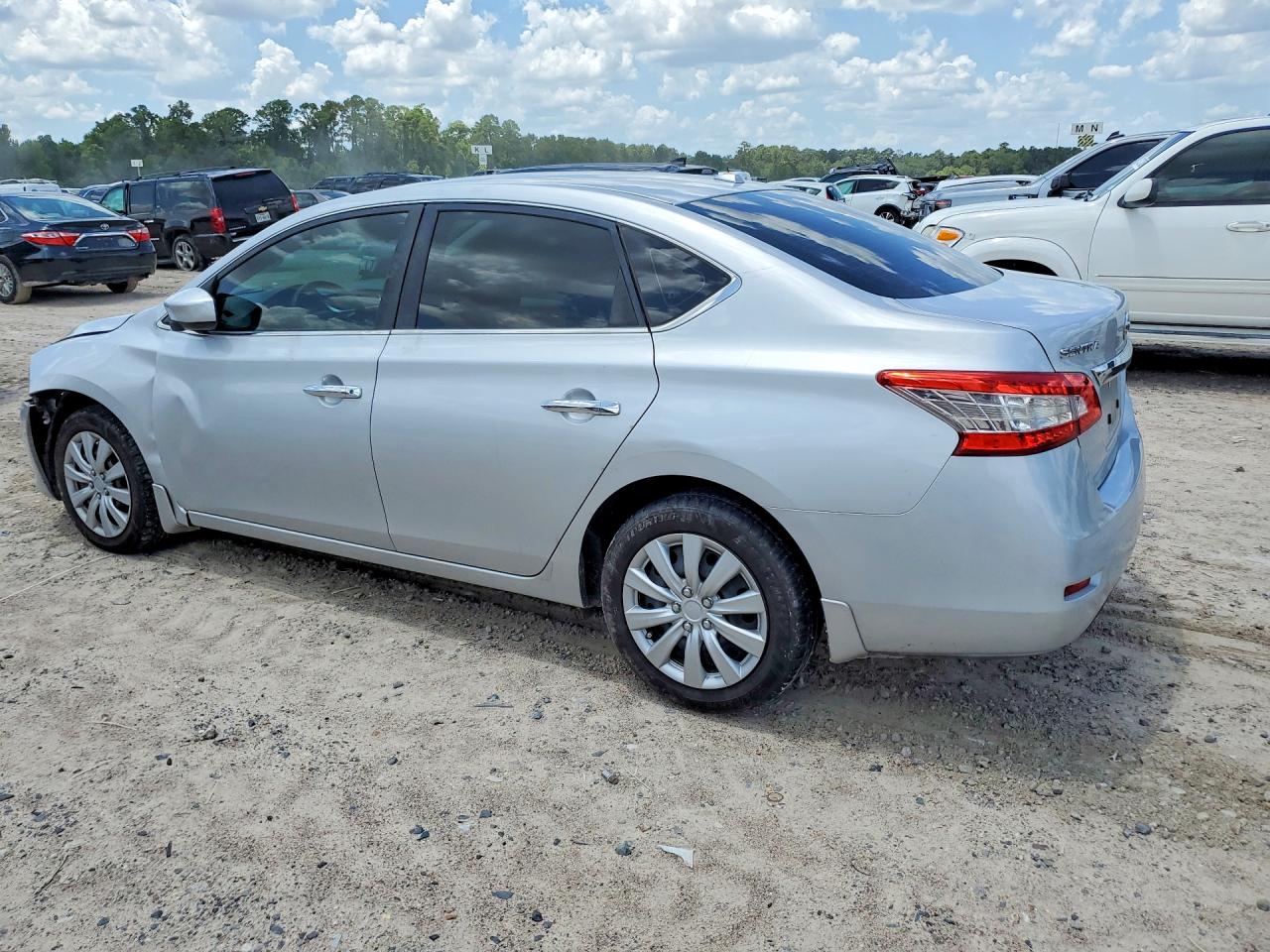 2015 Nissan Sentra Sv Серебряный vin: 3N1AB7AP8FL645528