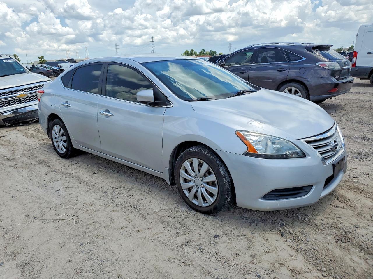 2015 Nissan Sentra Sv Серебряный vin: 3N1AB7AP8FL645528