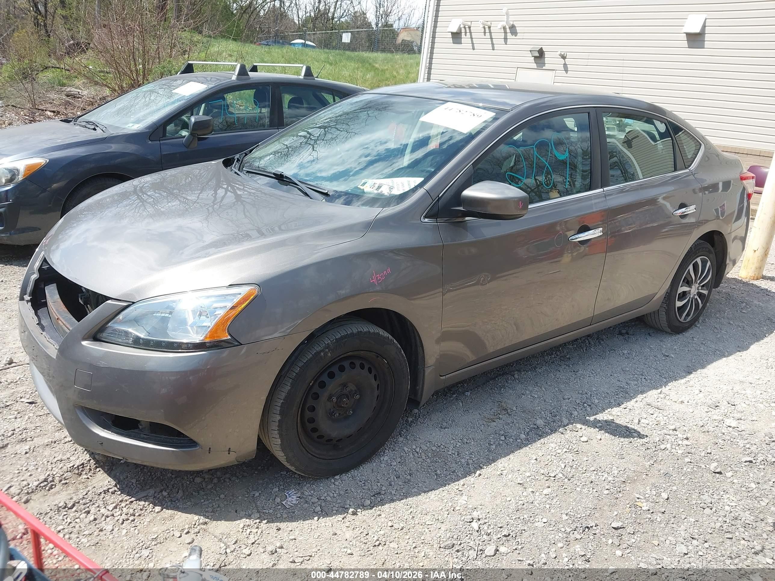 2015 Nissan Sentra Sv Gray vin: 3N1AB7AP8FL649756