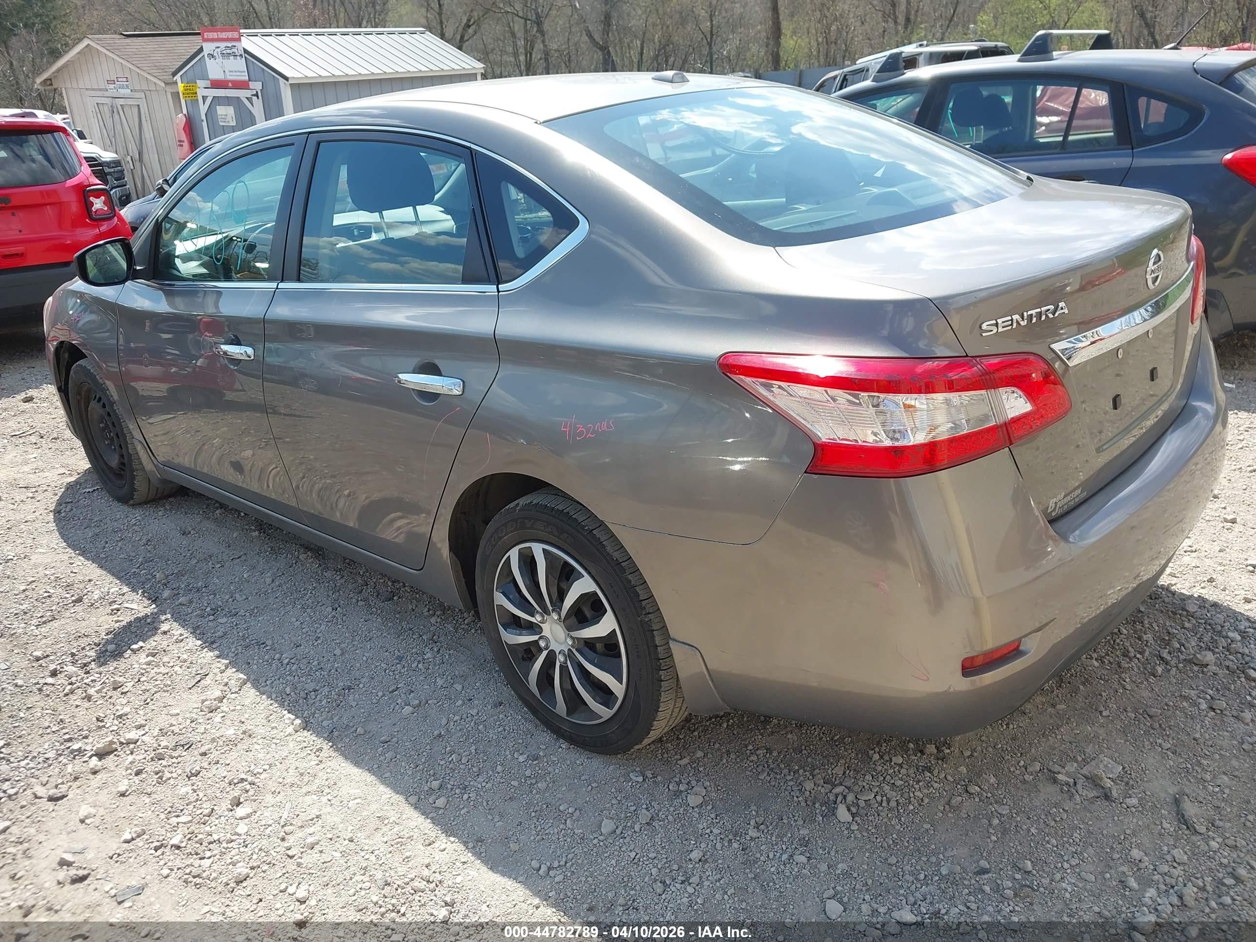 2015 Nissan Sentra Sv Gray vin: 3N1AB7AP8FL649756