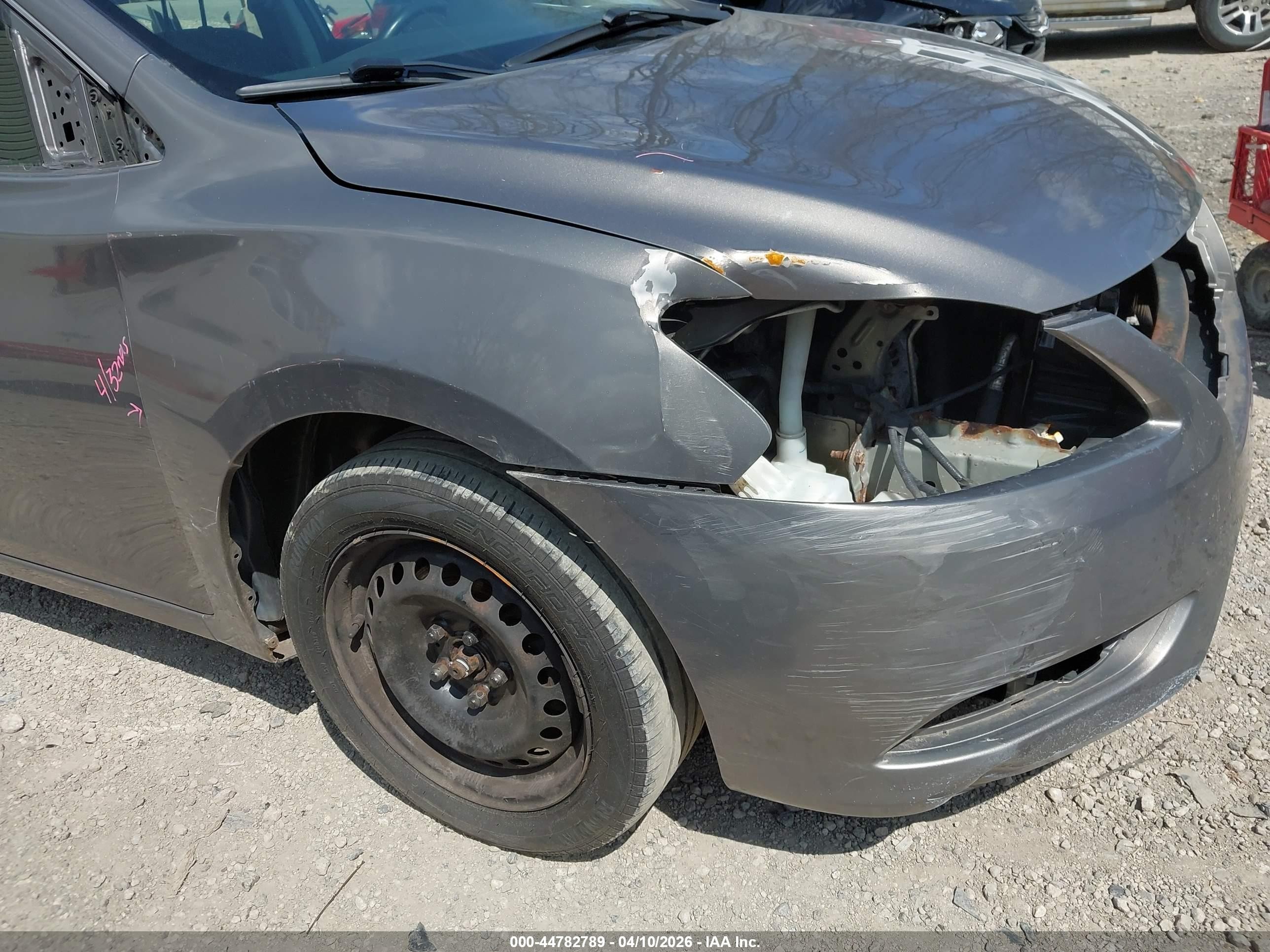 2015 Nissan Sentra Sv Gray vin: 3N1AB7AP8FL649756