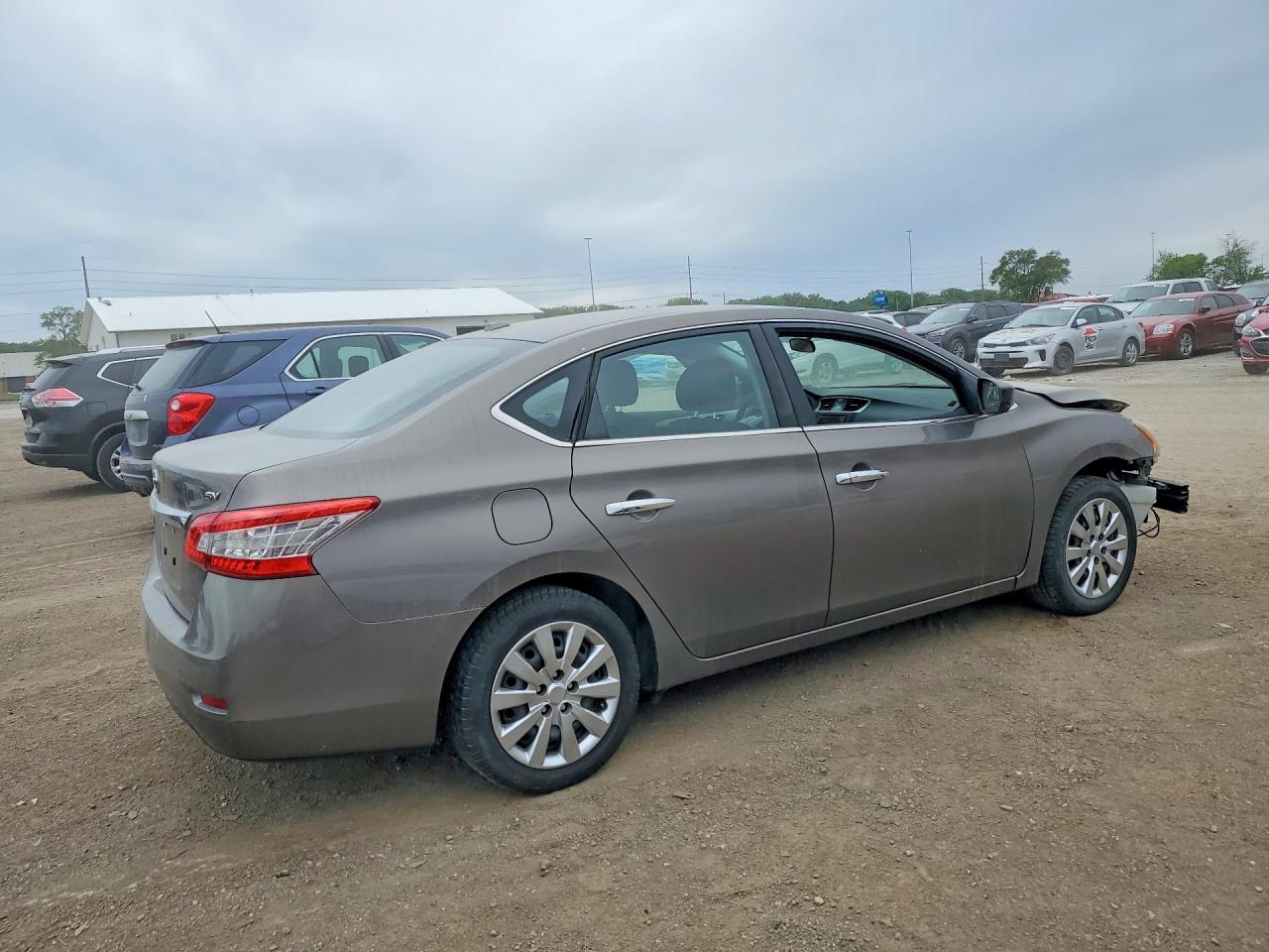 2015 Nissan Sentra Sv Серый vin: 3N1AB7AP8FL650793