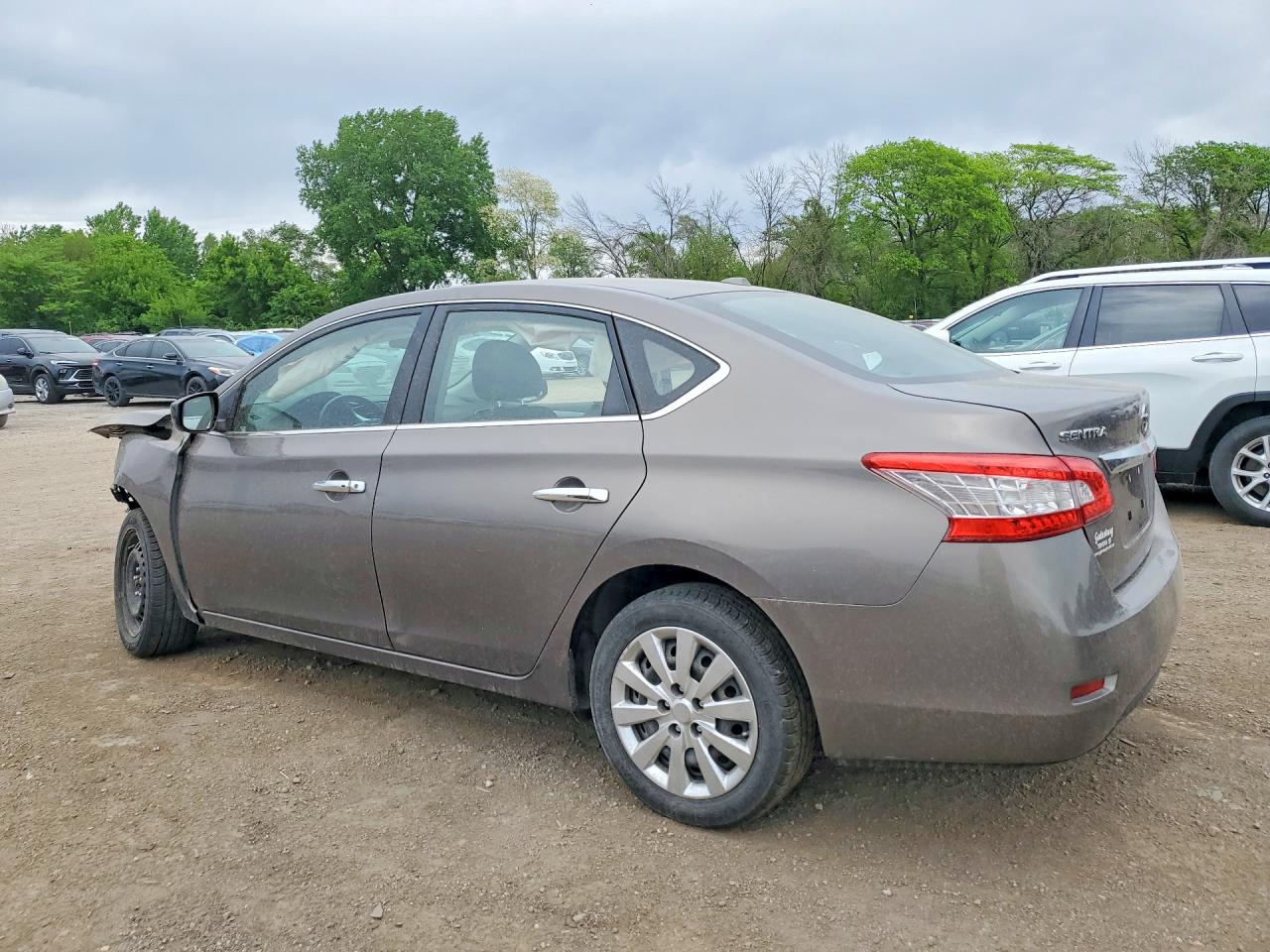 2015 Nissan Sentra Sv Серый vin: 3N1AB7AP8FL650793