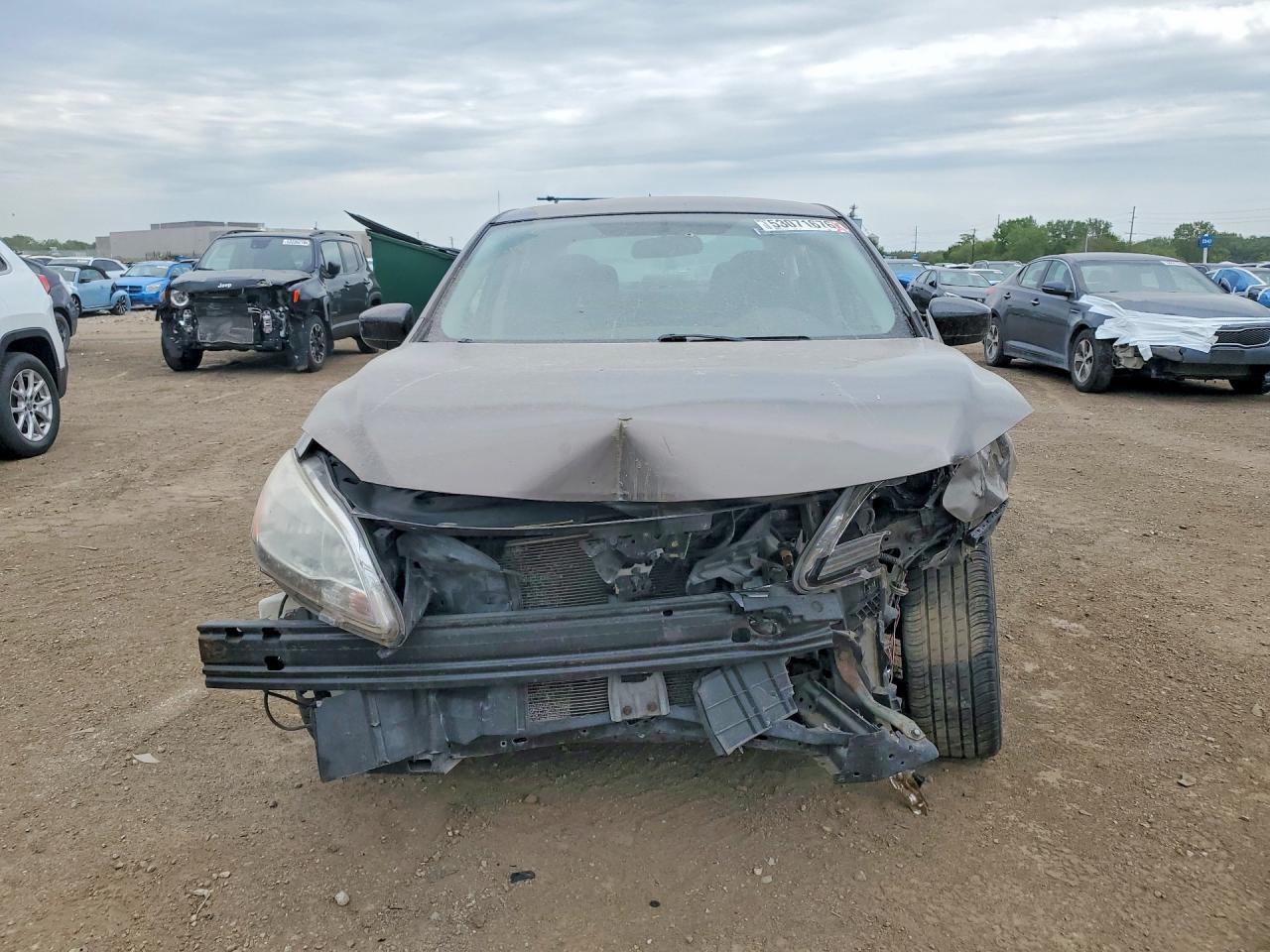 2015 Nissan Sentra Sv Серый vin: 3N1AB7AP8FL650793