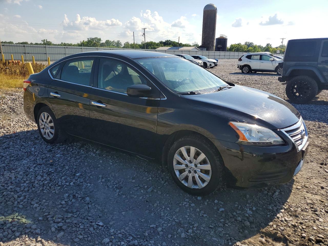 2015 Nissan Sentra Sv Black vin: 3N1AB7AP8FL661180