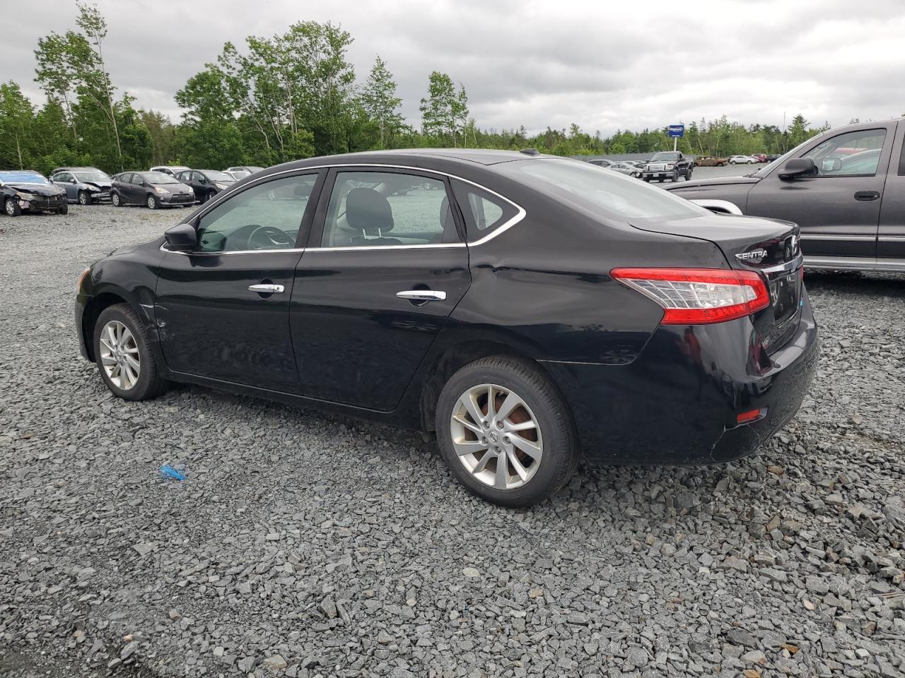 2015 Nissan Sentra S Black vin: 3N1AB7AP8FL662622