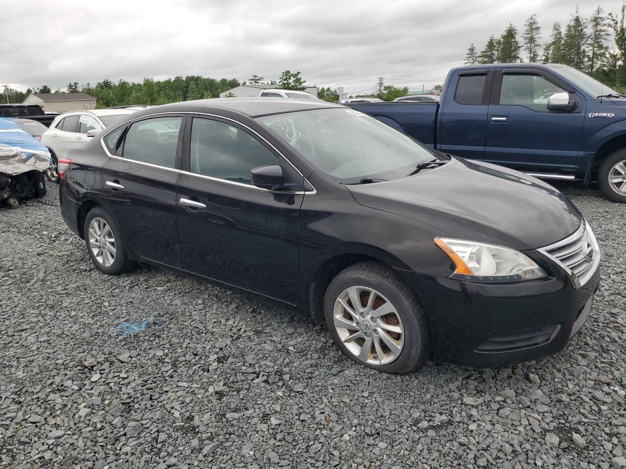 2015 Nissan Sentra S Black vin: 3N1AB7AP8FL662622