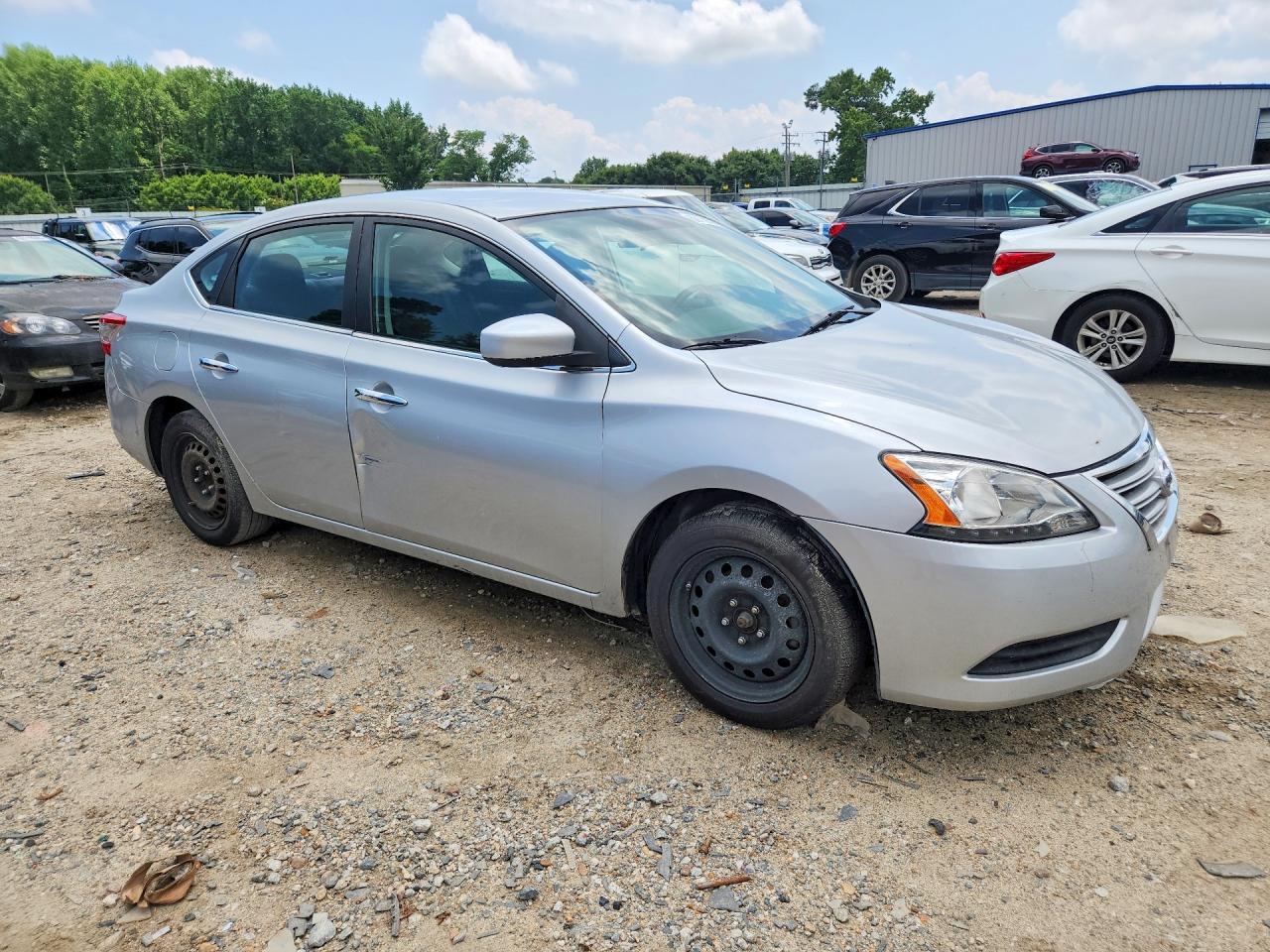 2015 Nissan Sentra Sv Silver vin: 3N1AB7AP8FL663401
