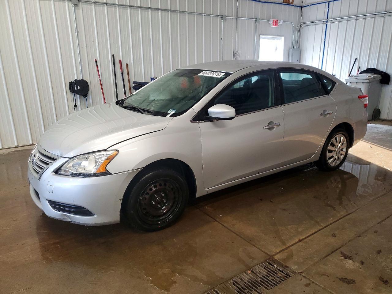 2015 Nissan Sentra Sv Silver vin: 3N1AB7AP8FL663401