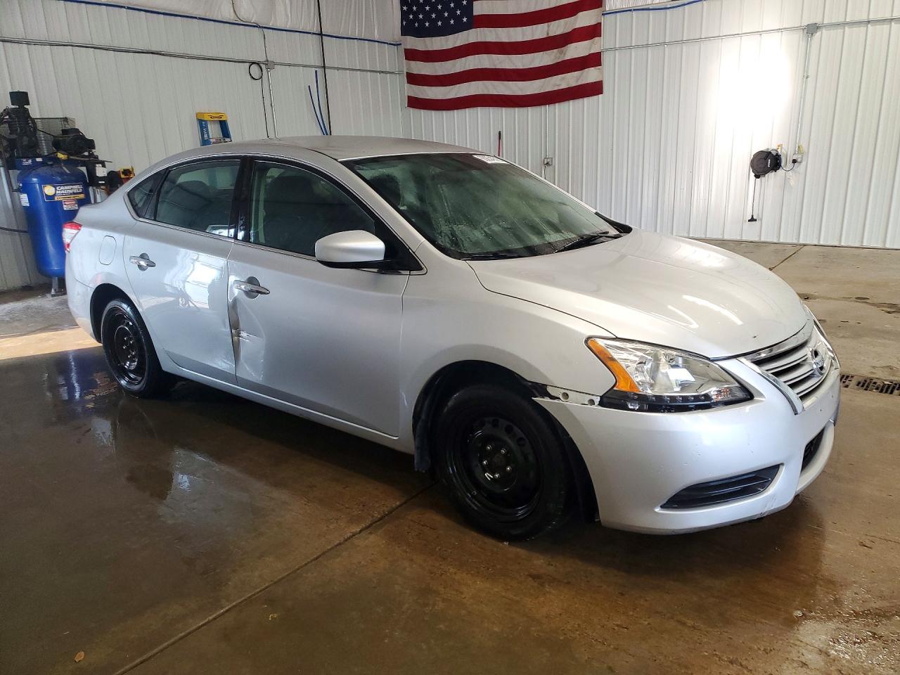 2015 Nissan Sentra Sv Silver vin: 3N1AB7AP8FL663401