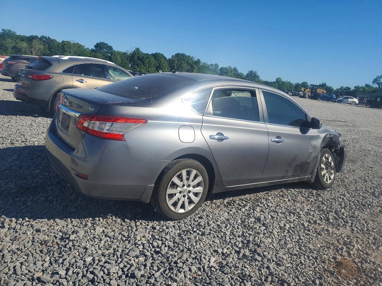 2015 Nissan Sentra Sv Gray vin: 3N1AB7AP8FL671448