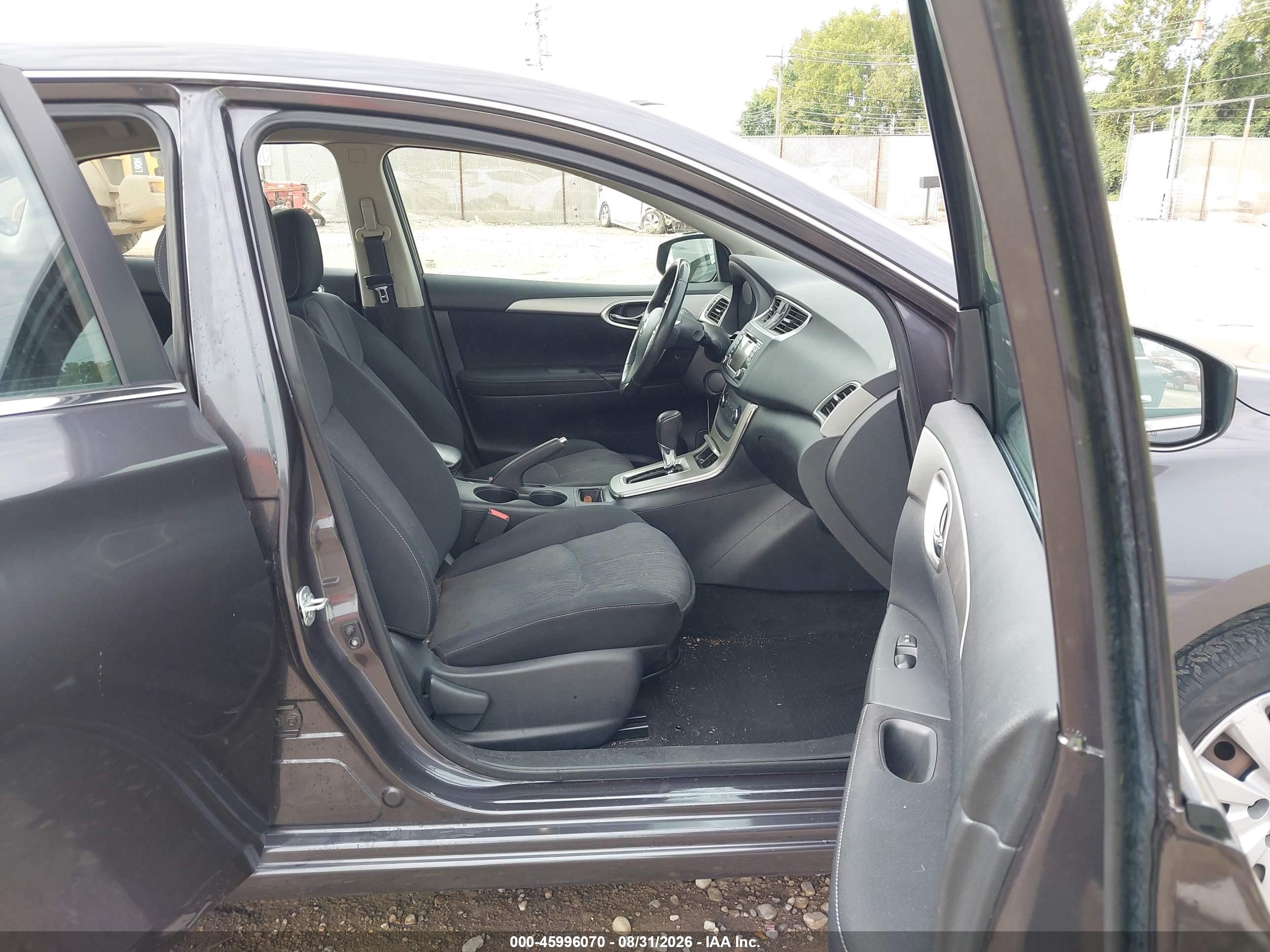 2015 Nissan Sentra Sv Gray vin: 3N1AB7AP8FL692901