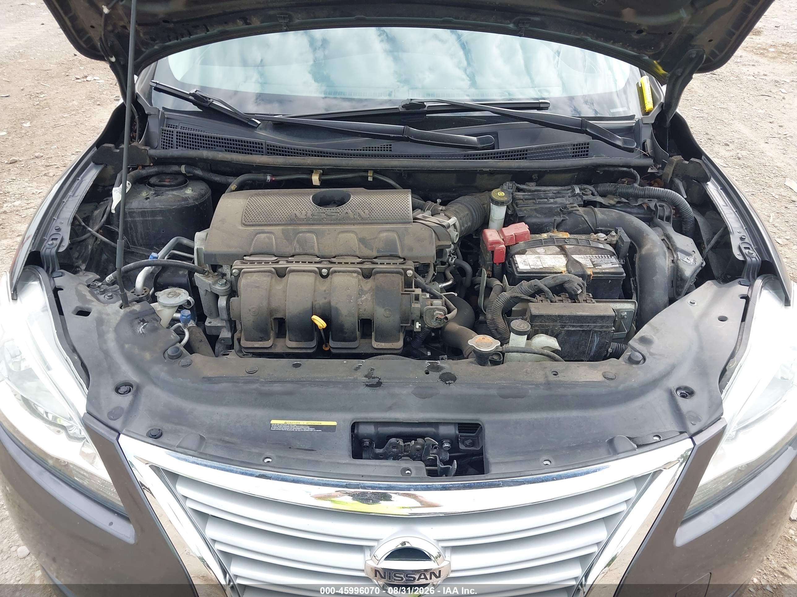 2015 Nissan Sentra Sv Gray vin: 3N1AB7AP8FL692901