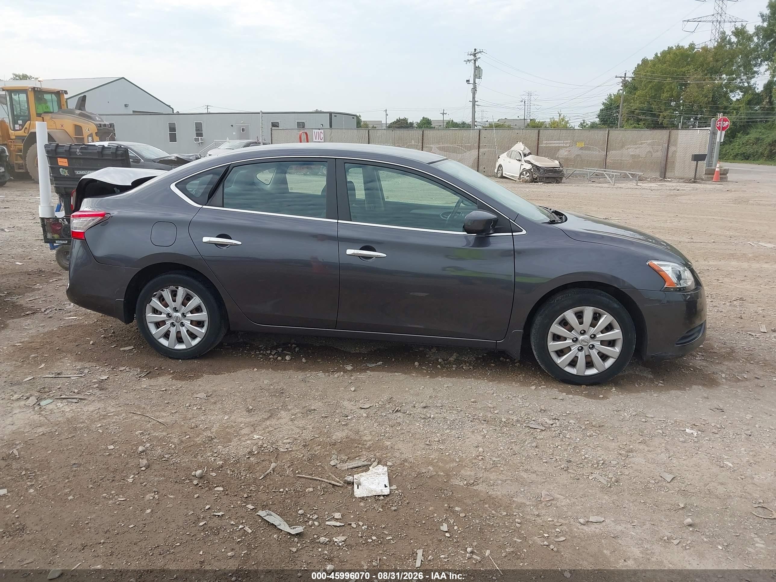 2015 Nissan Sentra Sv Gray vin: 3N1AB7AP8FL692901