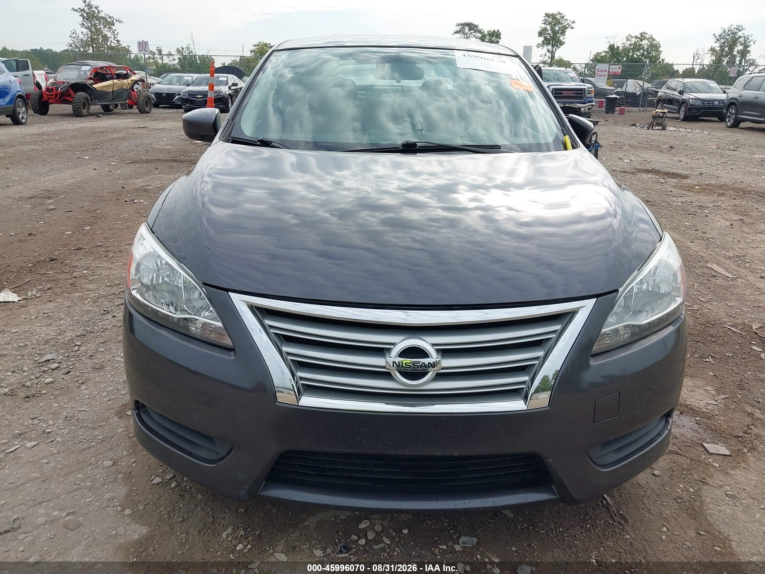2015 Nissan Sentra Sv Gray vin: 3N1AB7AP8FL692901