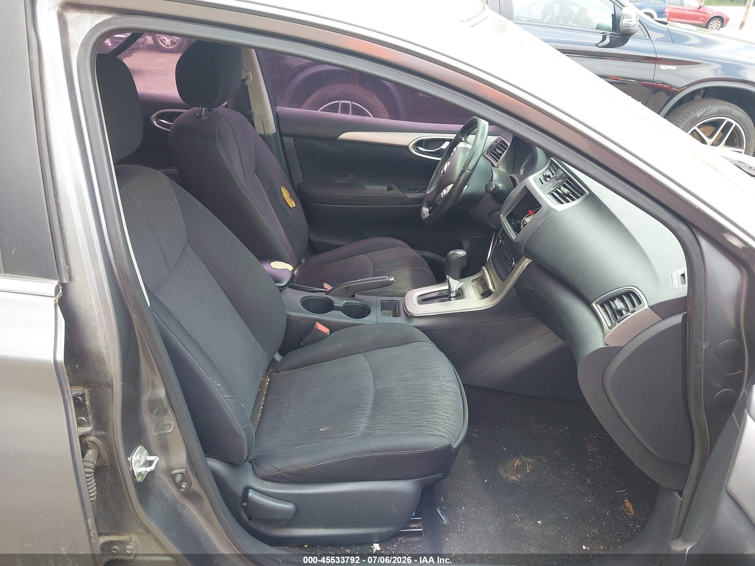 2015 Nissan Sentra Sv Gray vin: 3N1AB7AP8FL696270
