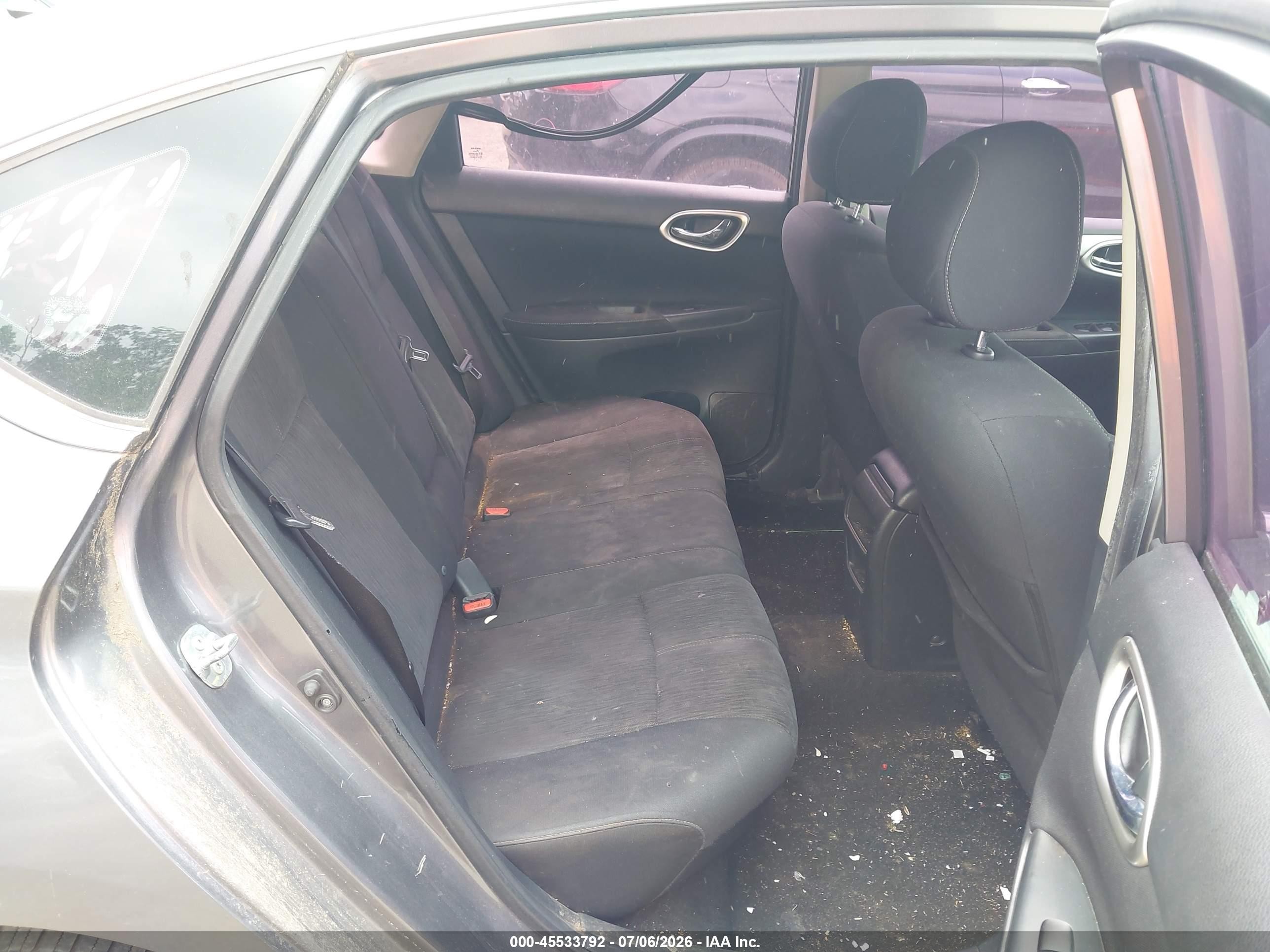 2015 Nissan Sentra Sv Gray vin: 3N1AB7AP8FL696270