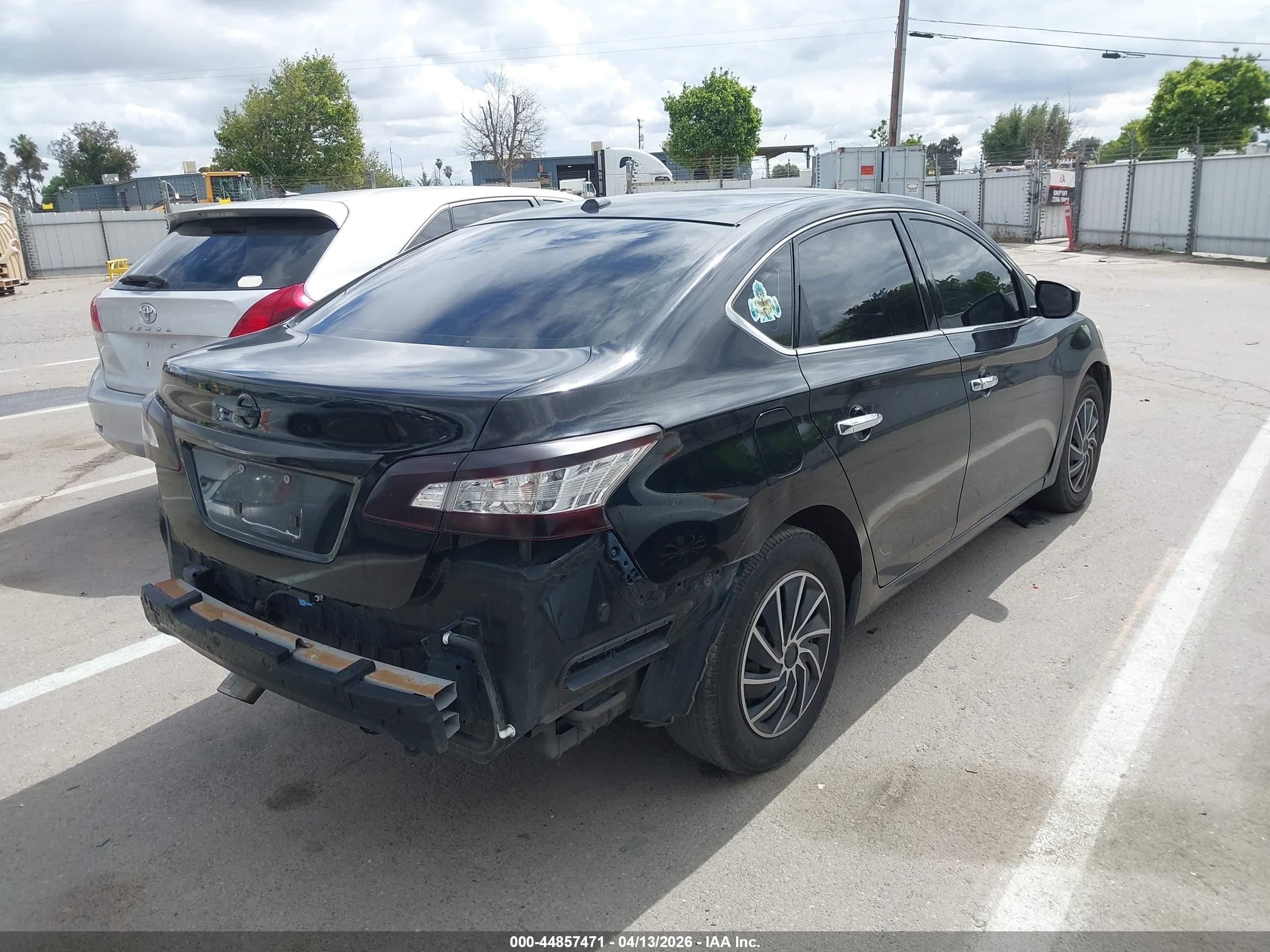 2015 Nissan Sentra Fe+ S/s/sl/sr/sv Черный vin: 3N1AB7AP8FY214528