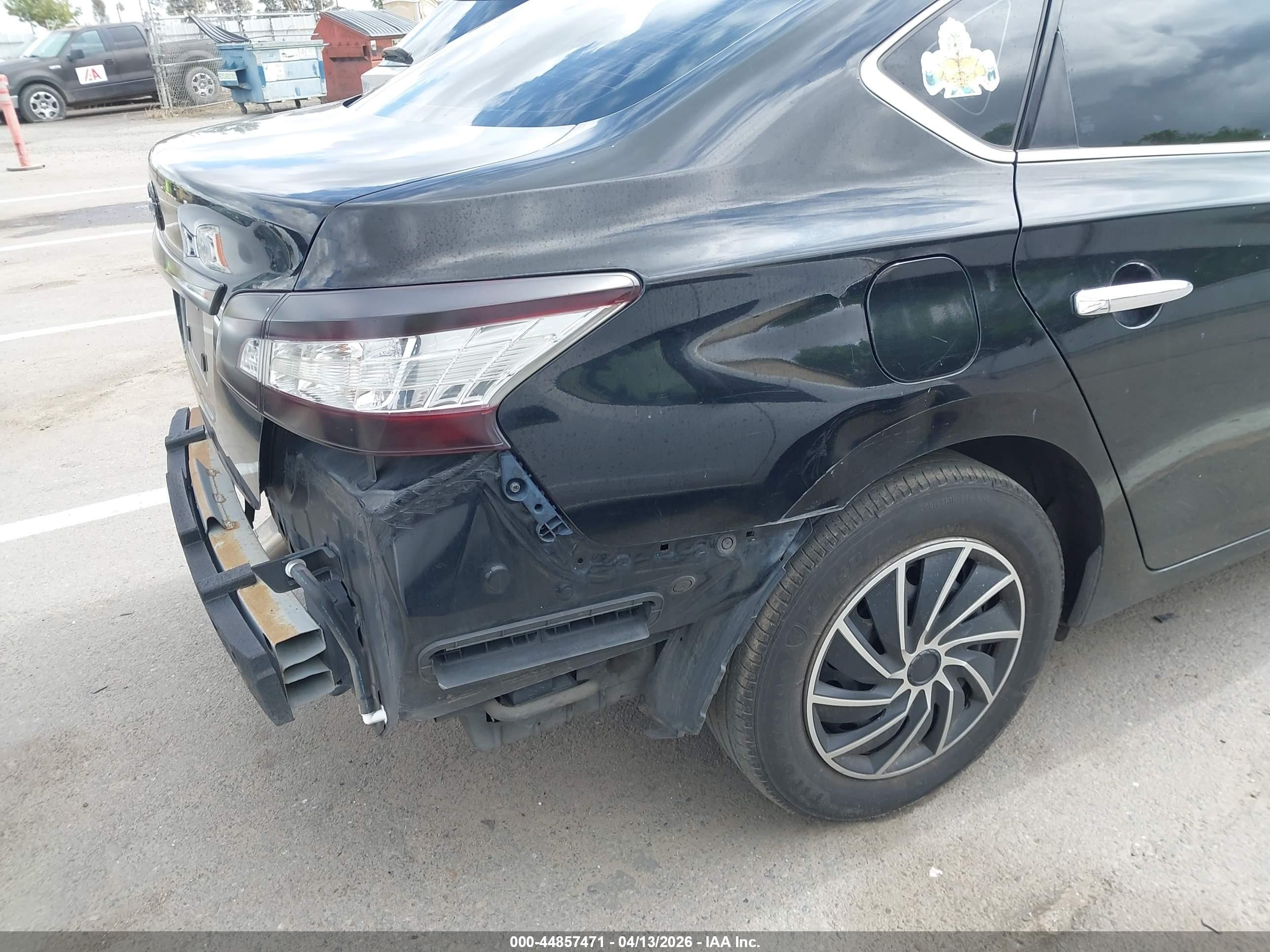 2015 Nissan Sentra Fe+ S/s/sl/sr/sv Черный vin: 3N1AB7AP8FY214528