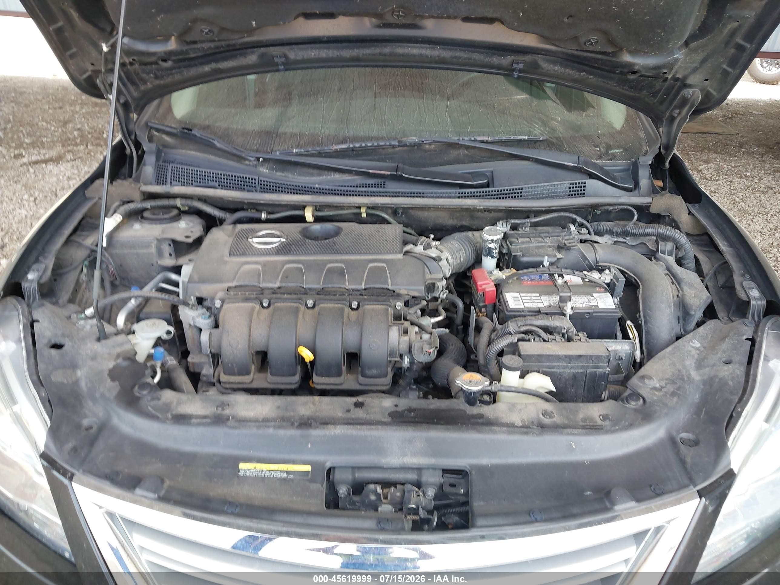 2015 Nissan Sentra S Black vin: 3N1AB7AP8FY224461