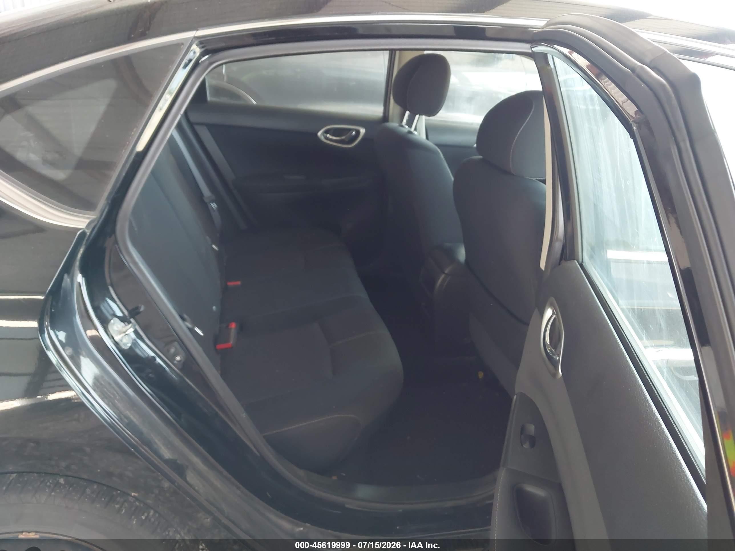 2015 Nissan Sentra S Black vin: 3N1AB7AP8FY224461