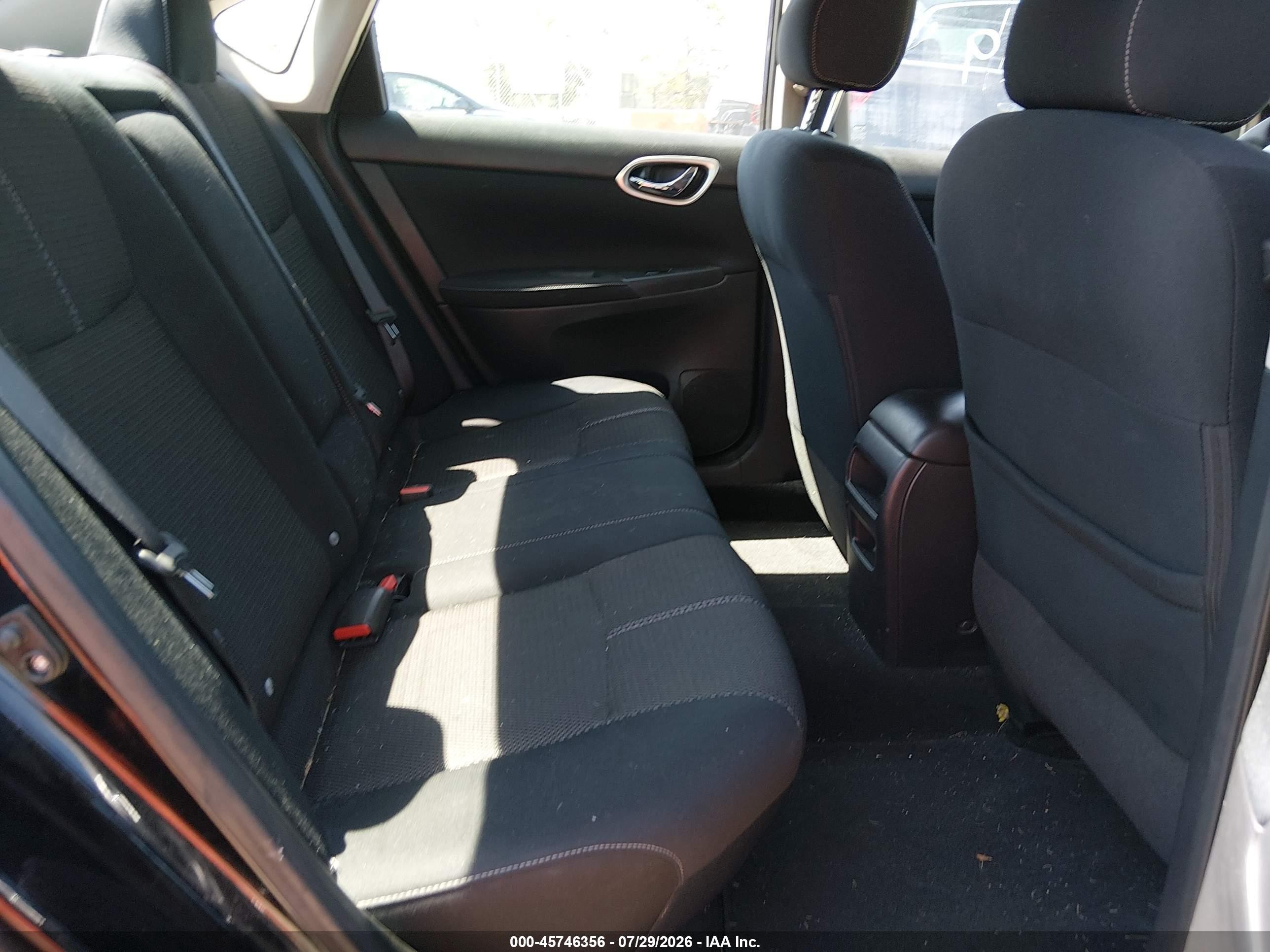 2015 Nissan Sentra S Black vin: 3N1AB7AP8FY224461
