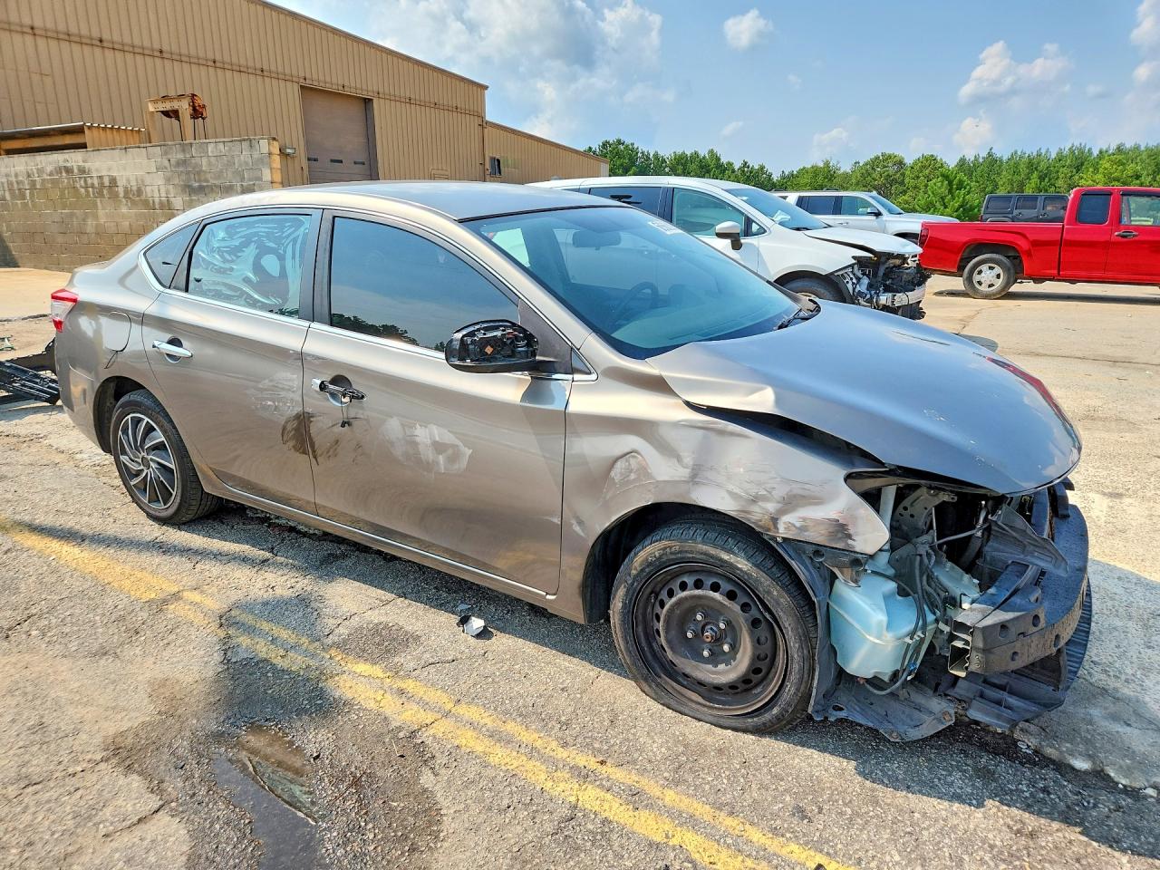 2015 Nissan Sentra Sv Желто-коричневый vin: 3N1AB7AP8FY237985