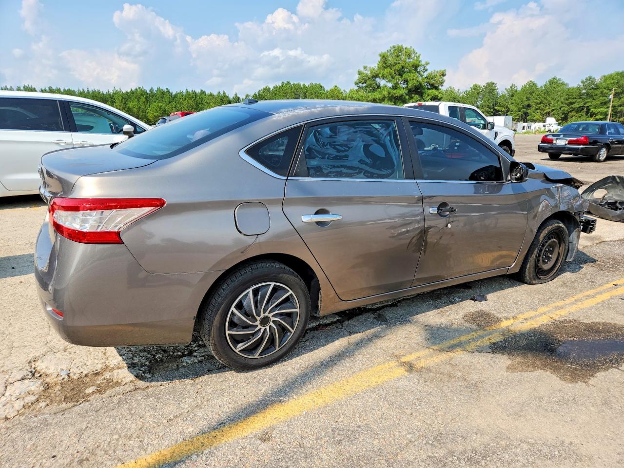 2015 Nissan Sentra Sv Желто-коричневый vin: 3N1AB7AP8FY237985