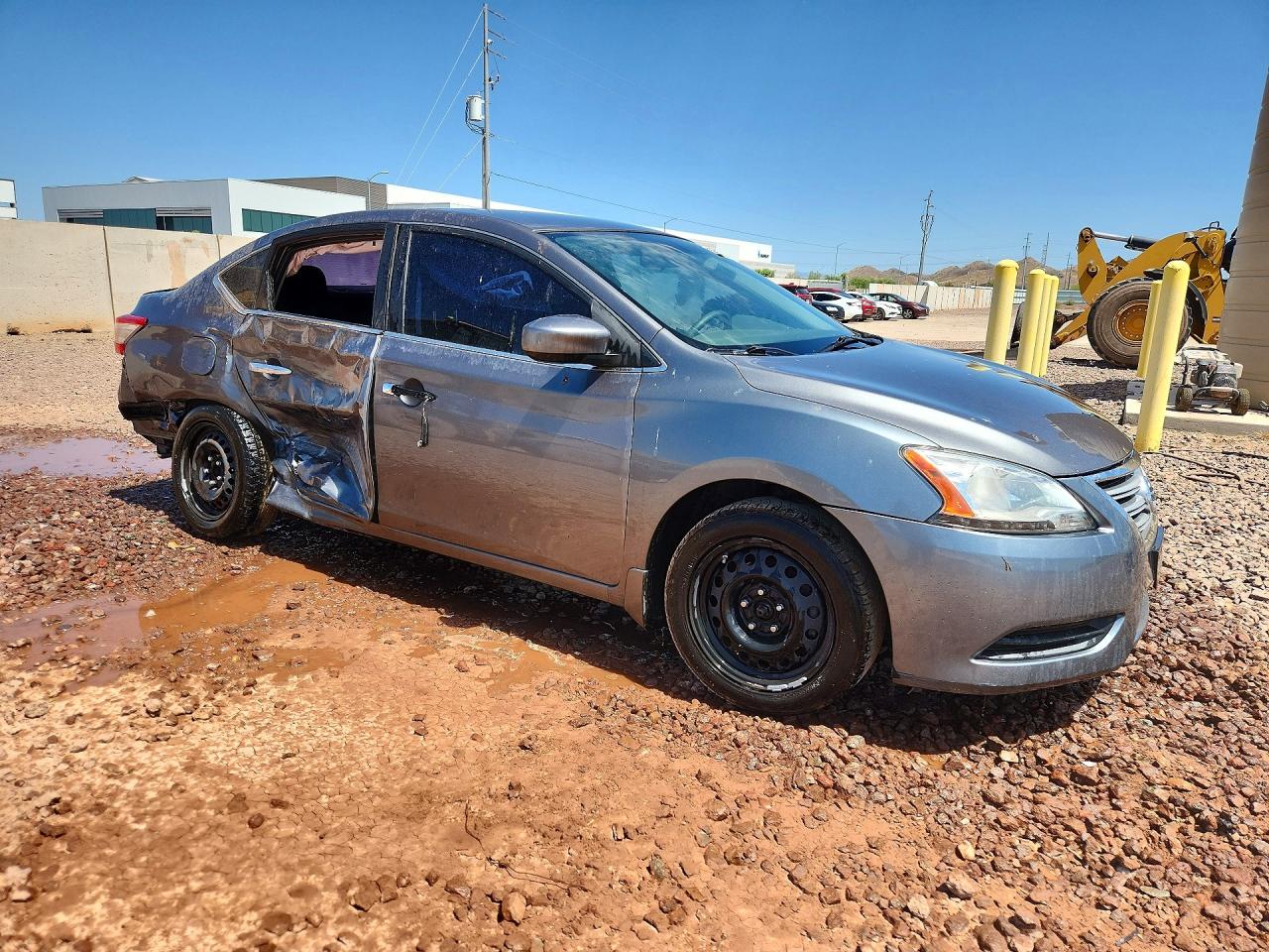 2015 Nissan Sentra Sv Gray vin: 3N1AB7AP8FY239249