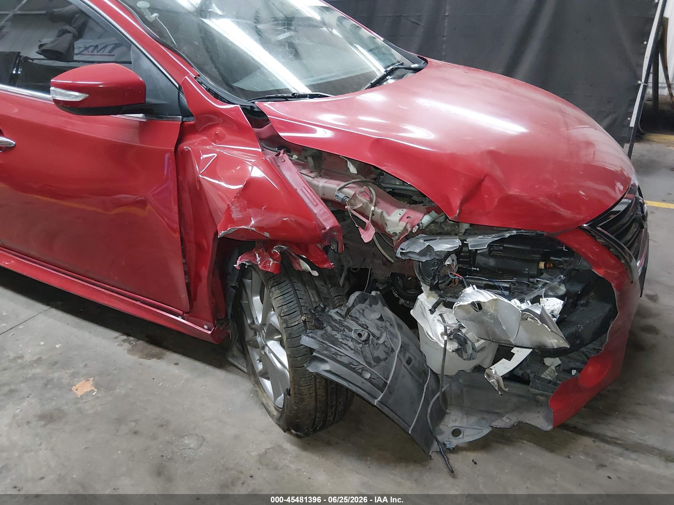 2015 Nissan Sentra Sr Red vin: 3N1AB7AP8FY240434