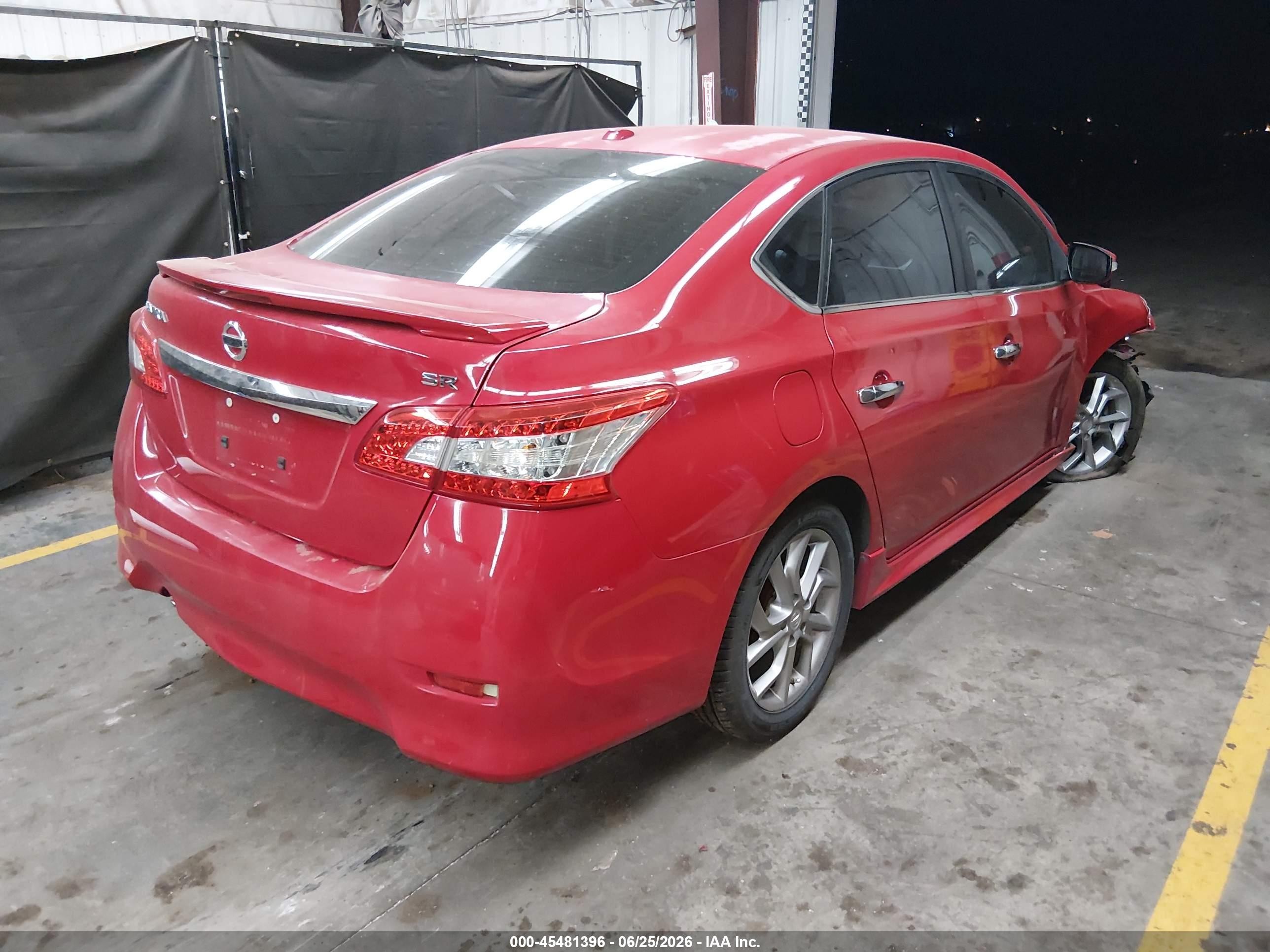2015 Nissan Sentra Sr Red vin: 3N1AB7AP8FY240434